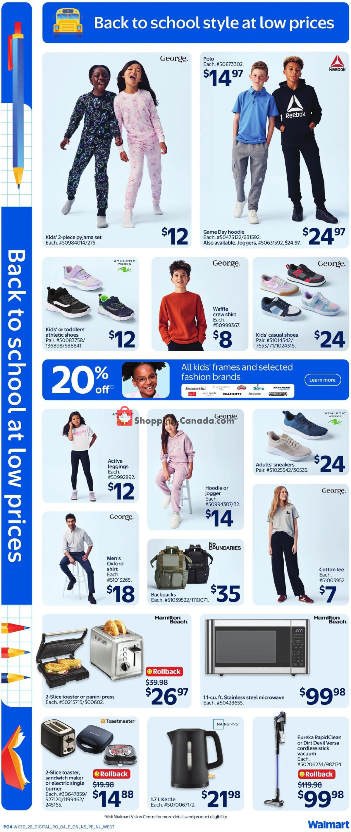 Walmart flyer from Thursday August 20, 2026 to Wednesday August 26, 2026 - page 4
