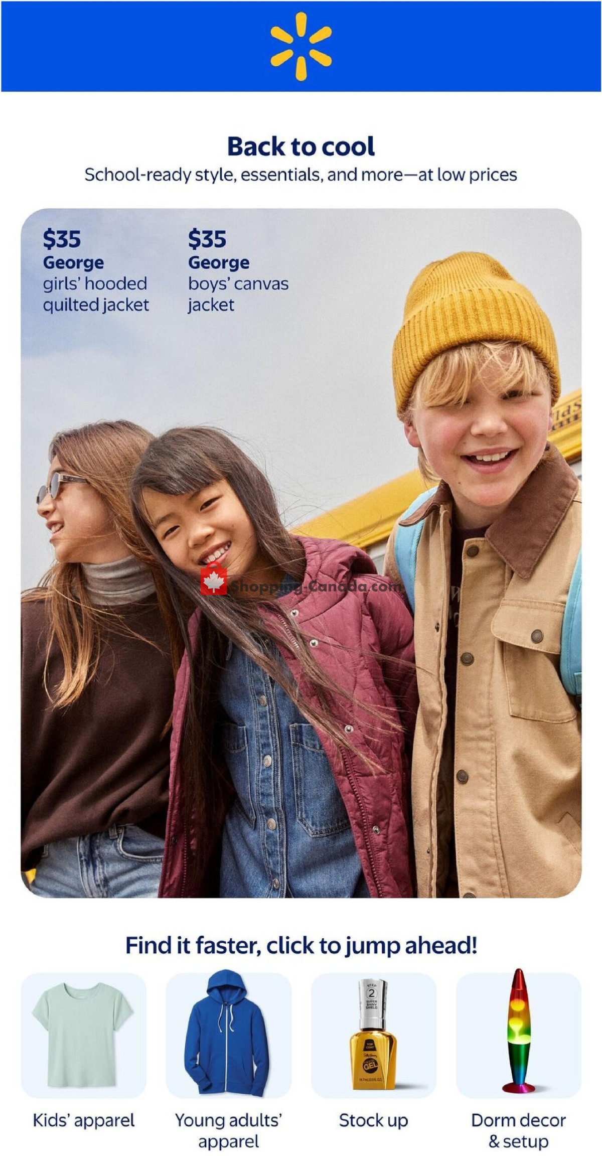 Walmart flyer from Thursday July 30, 2026 to Wednesday September 16, 2026 - page 1