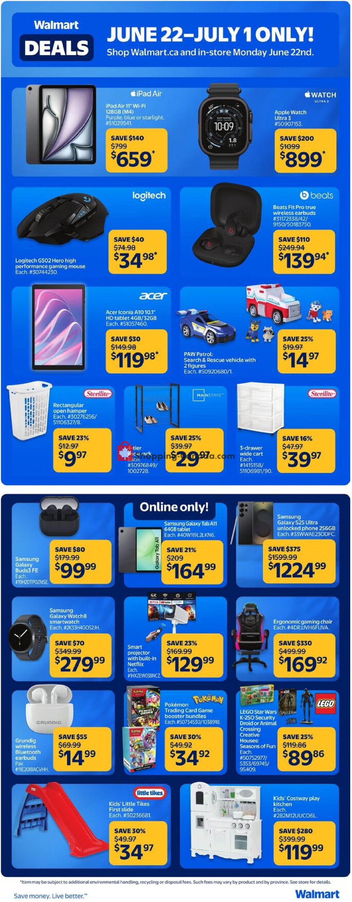 Walmart flyer from Monday June 22, 2026 to Wednesday June 24, 2026 - page 4