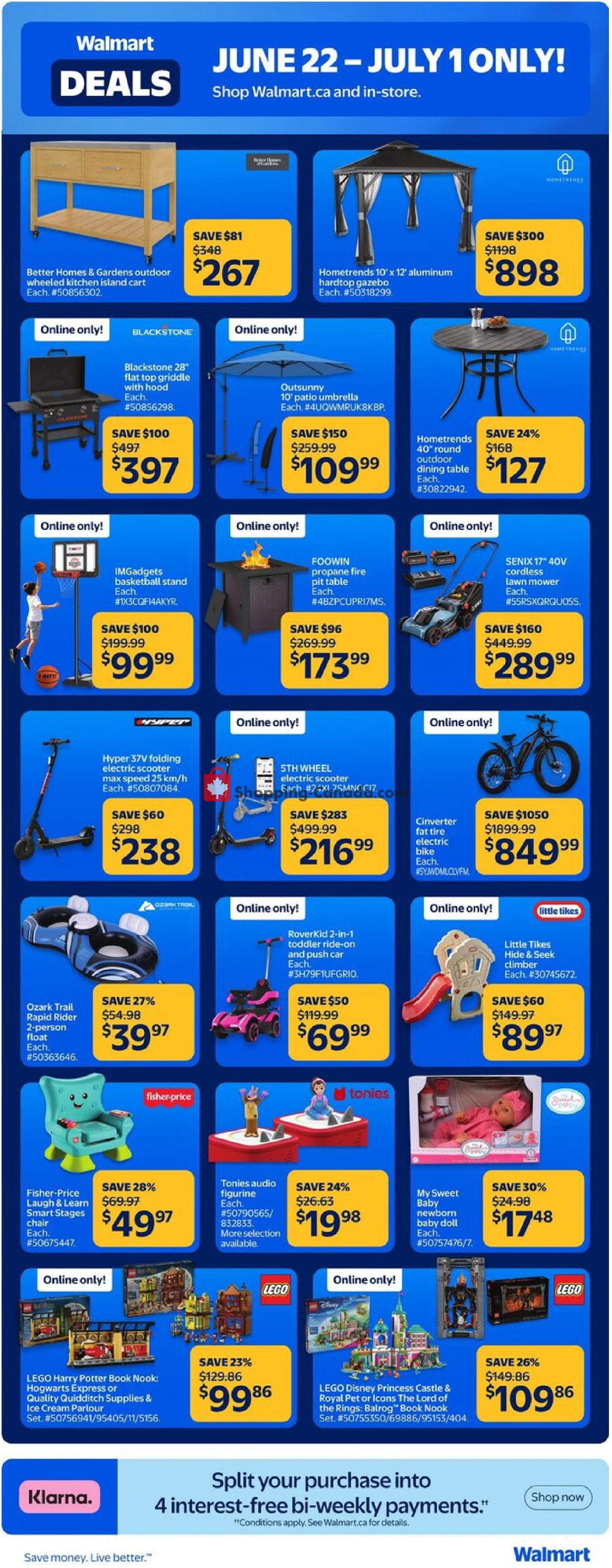 Walmart flyer from Thursday June 25, 2026 to Wednesday July 1, 2026 - page 4