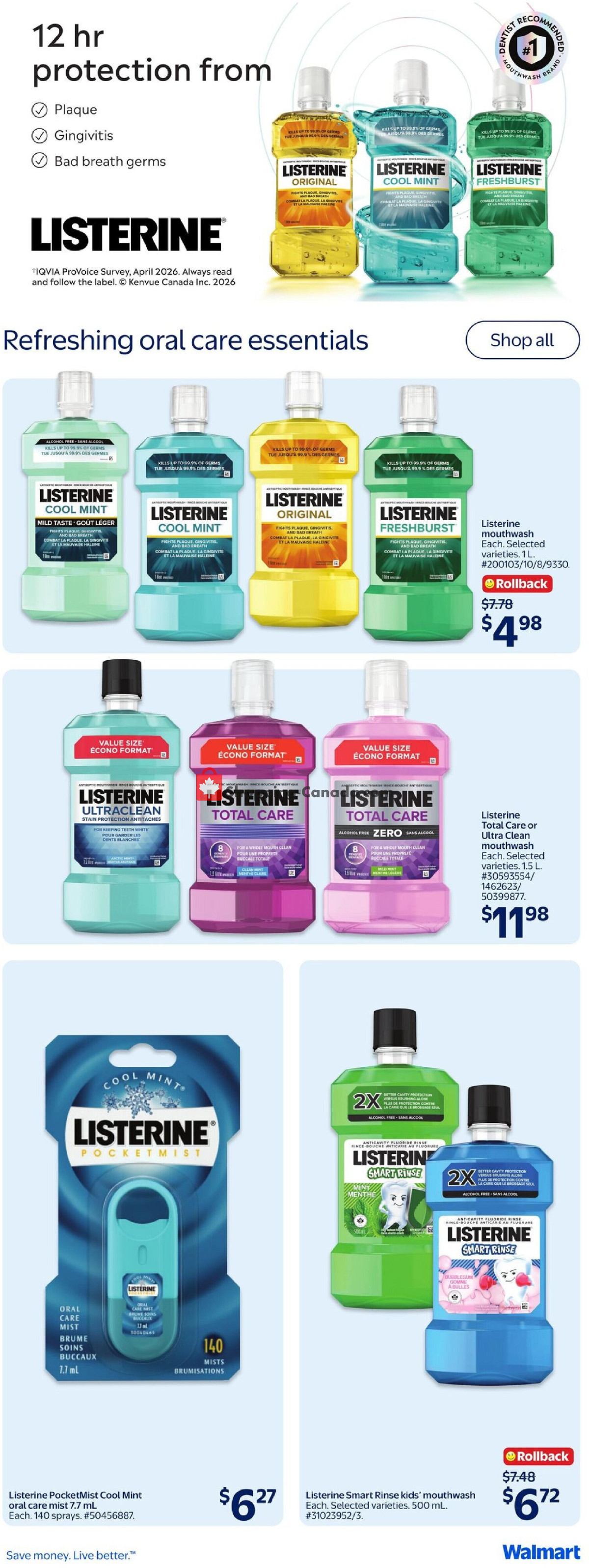 Walmart flyer from Thursday August 20, 2026 to Wednesday August 26, 2026 - page 12