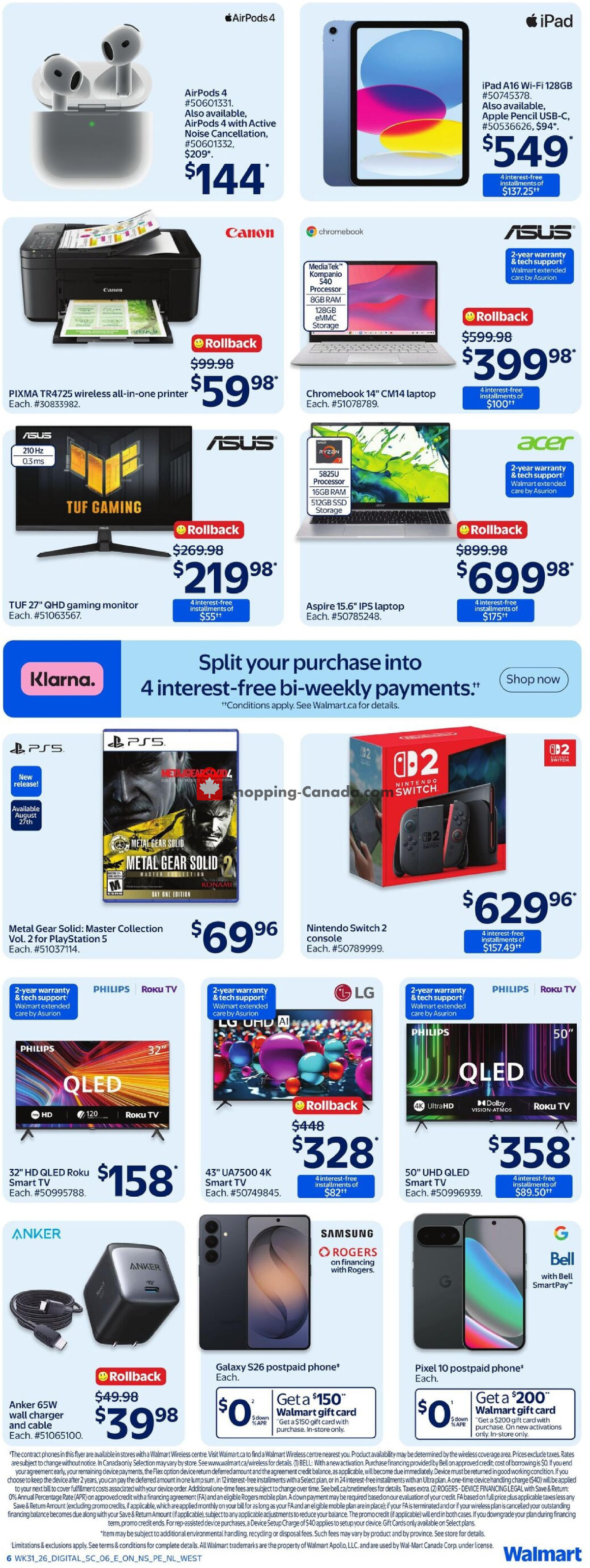 Walmart flyer from Thursday August 27, 2026 to Wednesday September 2, 2026 - page 10