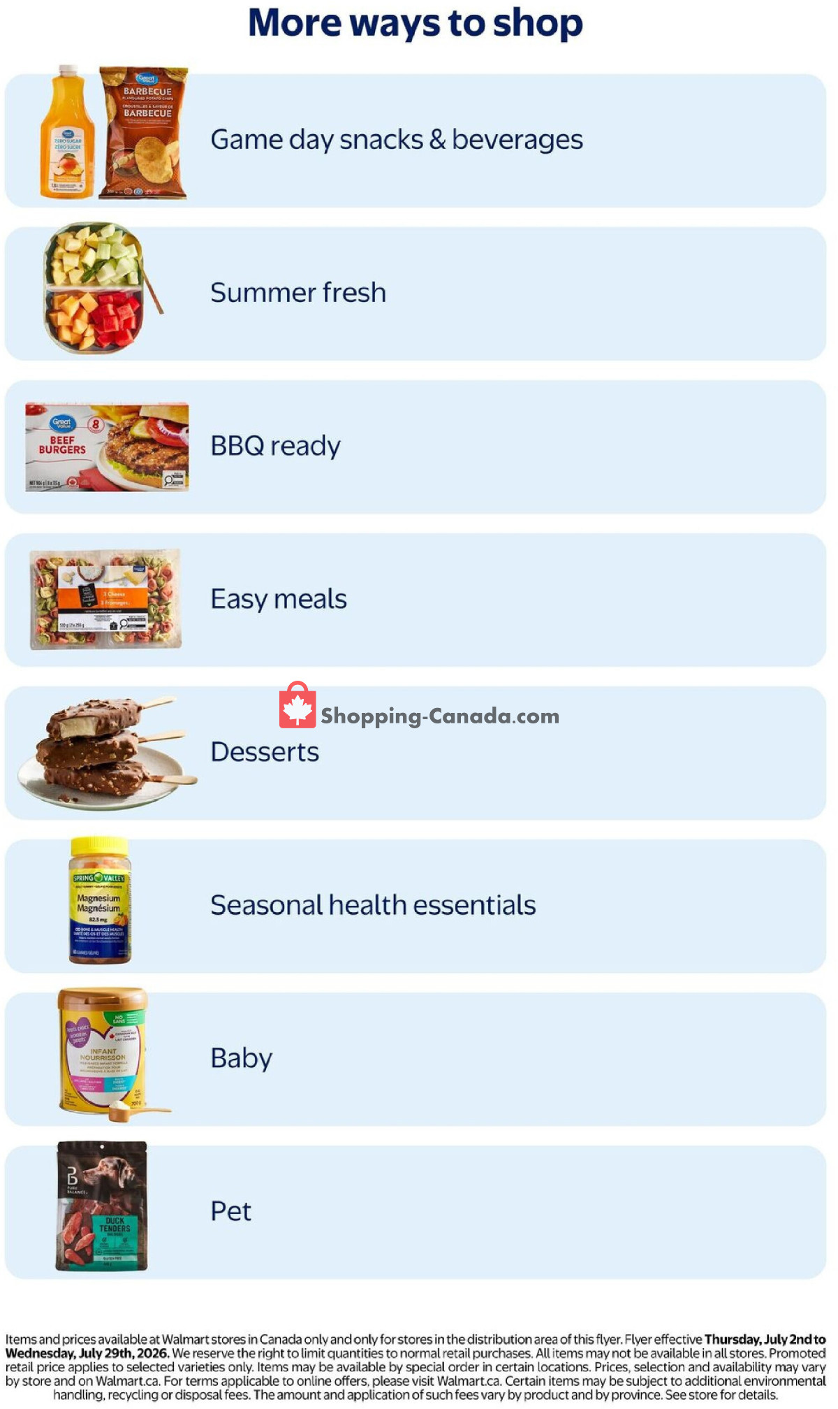 Walmart flyer from Thursday July 2, 2026 to Wednesday July 29, 2026 - page 10