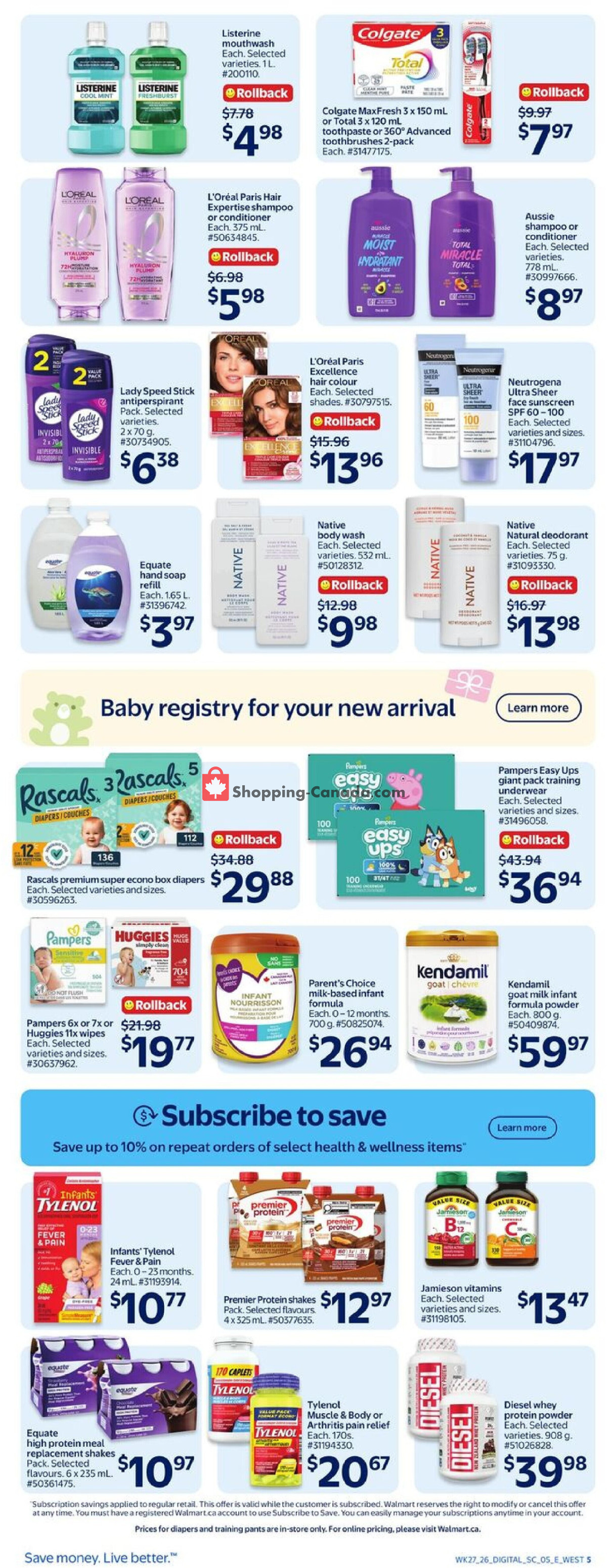 Walmart flyer from Thursday July 30, 2026 to Wednesday August 5, 2026 - page 10
