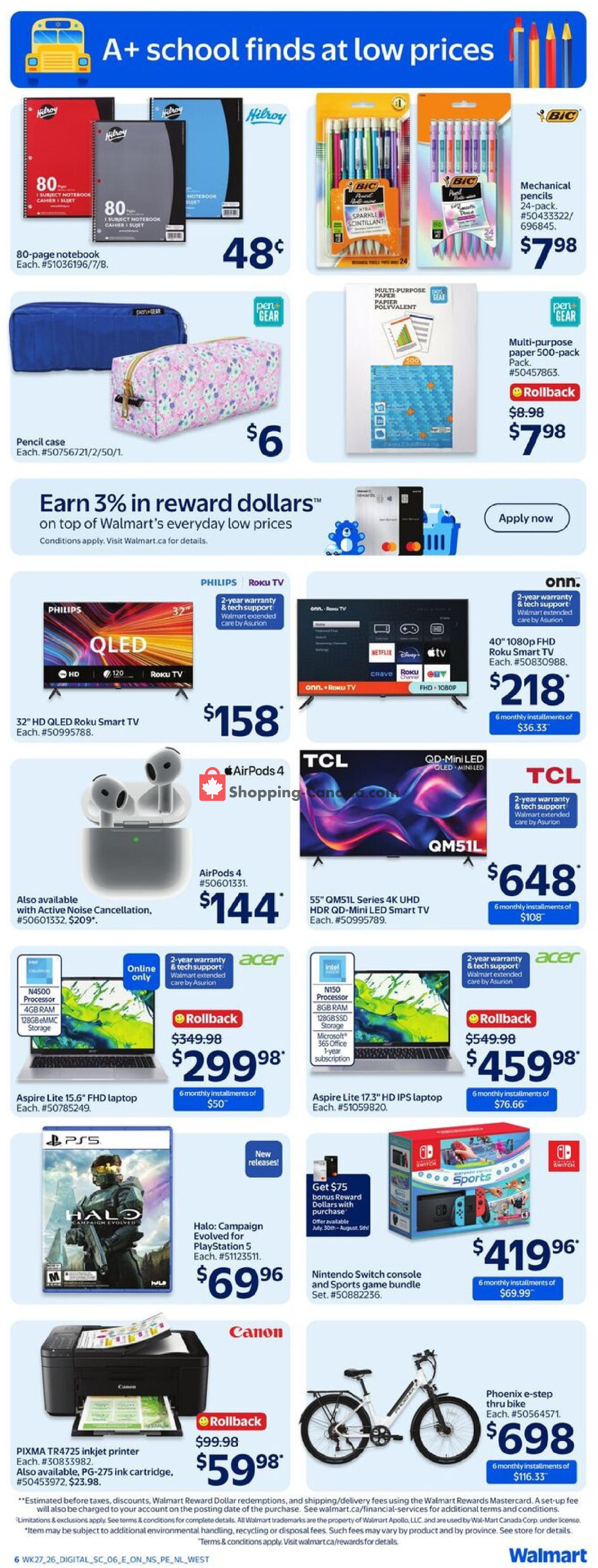 Walmart flyer from Thursday July 30, 2026 to Wednesday August 5, 2026 - page 24