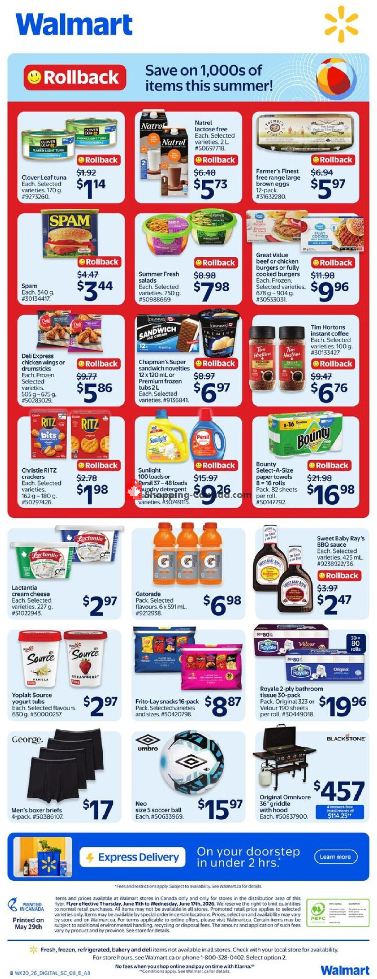 Walmart flyer from Thursday June 11, 2026 to Wednesday June 17, 2026 - page 2