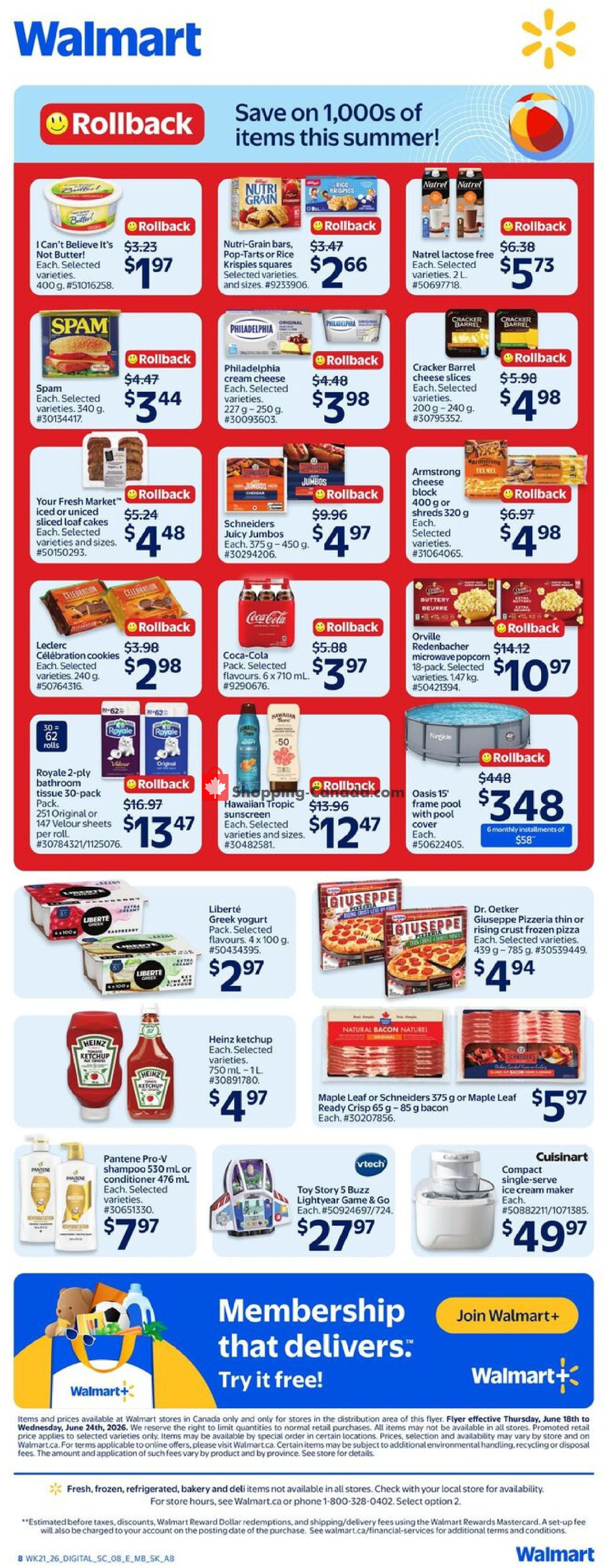 Walmart flyer from Thursday June 18, 2026 to Wednesday June 24, 2026 - page 3