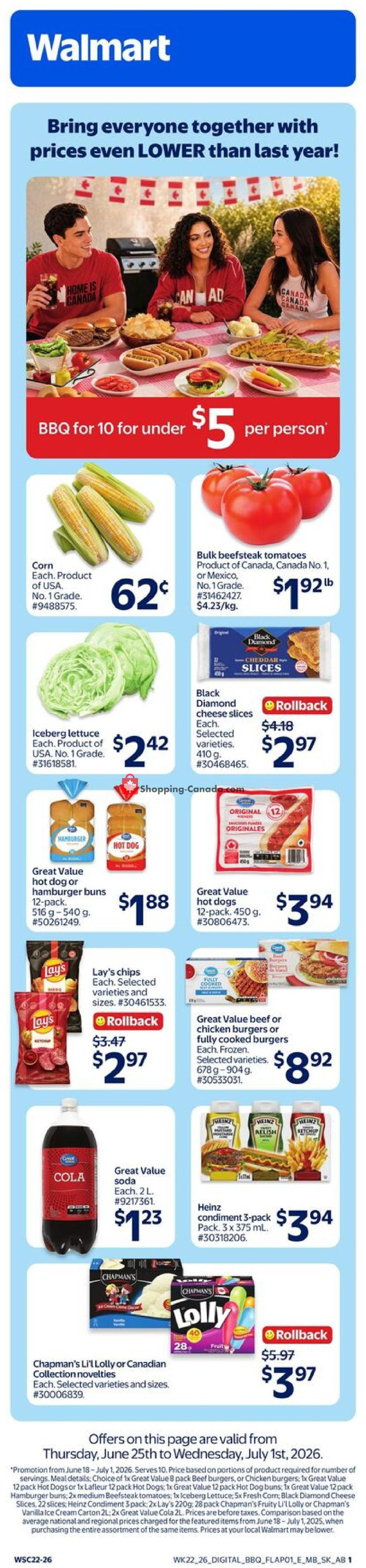 Walmart flyer from Thursday June 25, 2026 to Wednesday July 1, 2026 - page 2