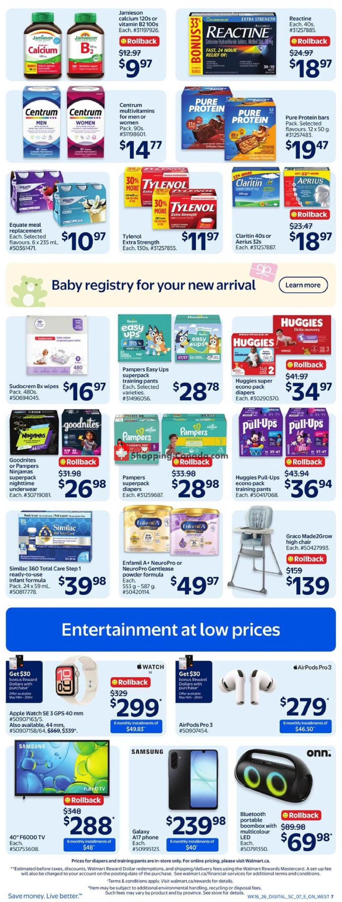 Walmart flyer from Thursday May 14, 2026 to Wednesday May 20, 2026 - page 10