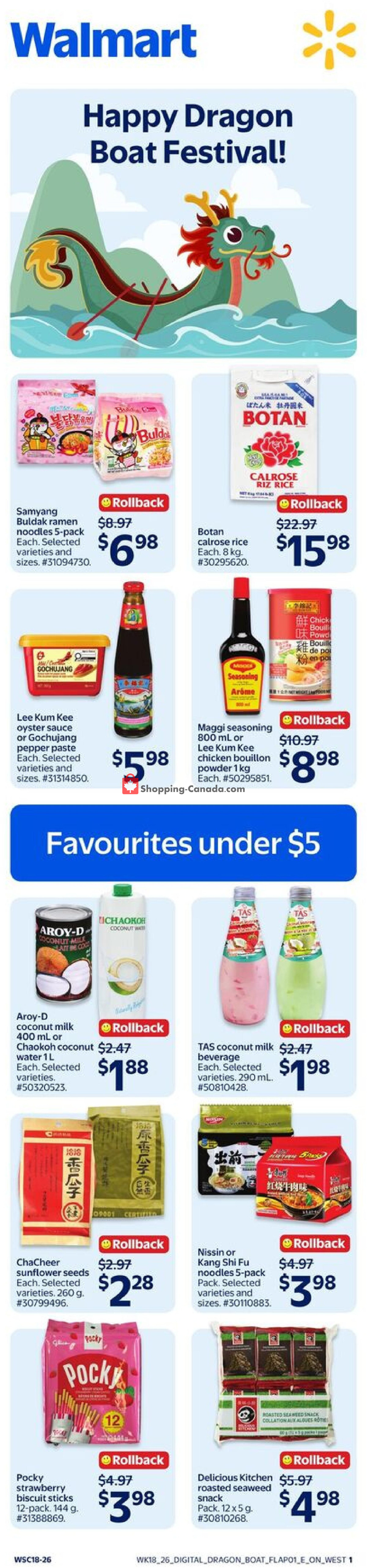 Walmart flyer from Thursday May 28, 2026 to Wednesday June 24, 2026 - page 1