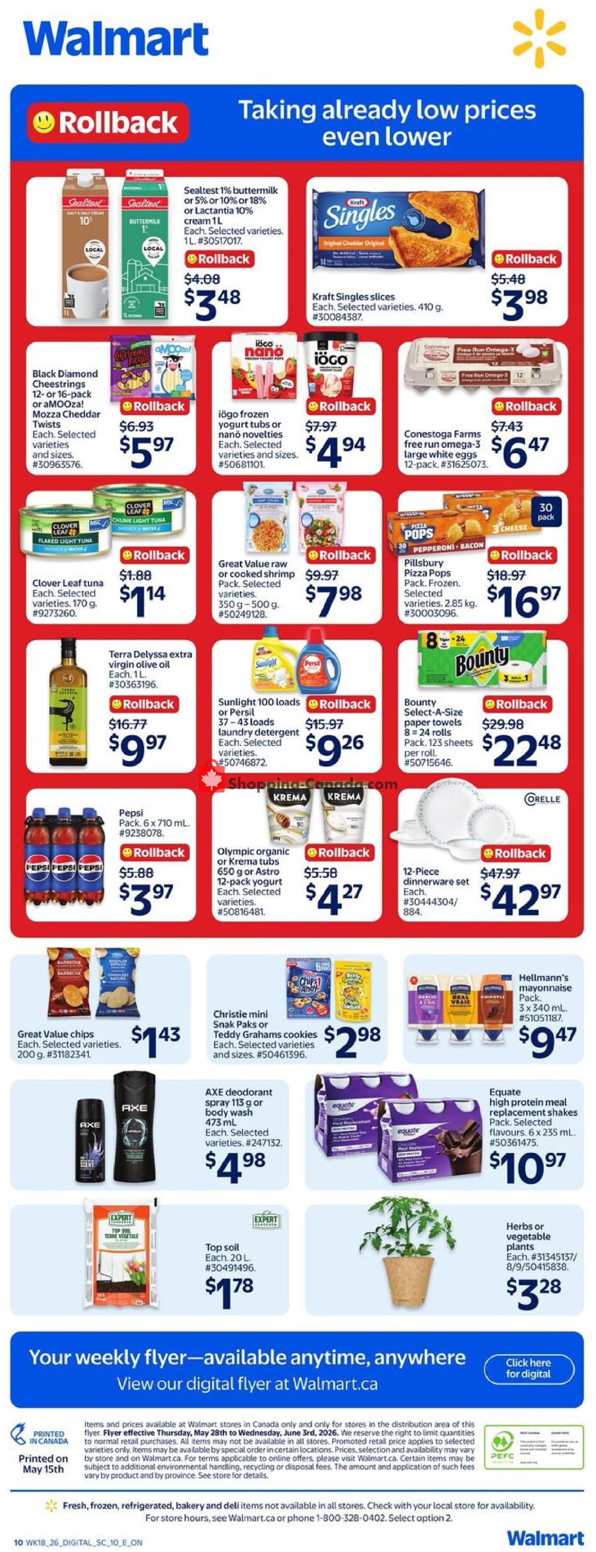 Walmart flyer from Thursday May 28, 2026 to Wednesday June 3, 2026 - page 10