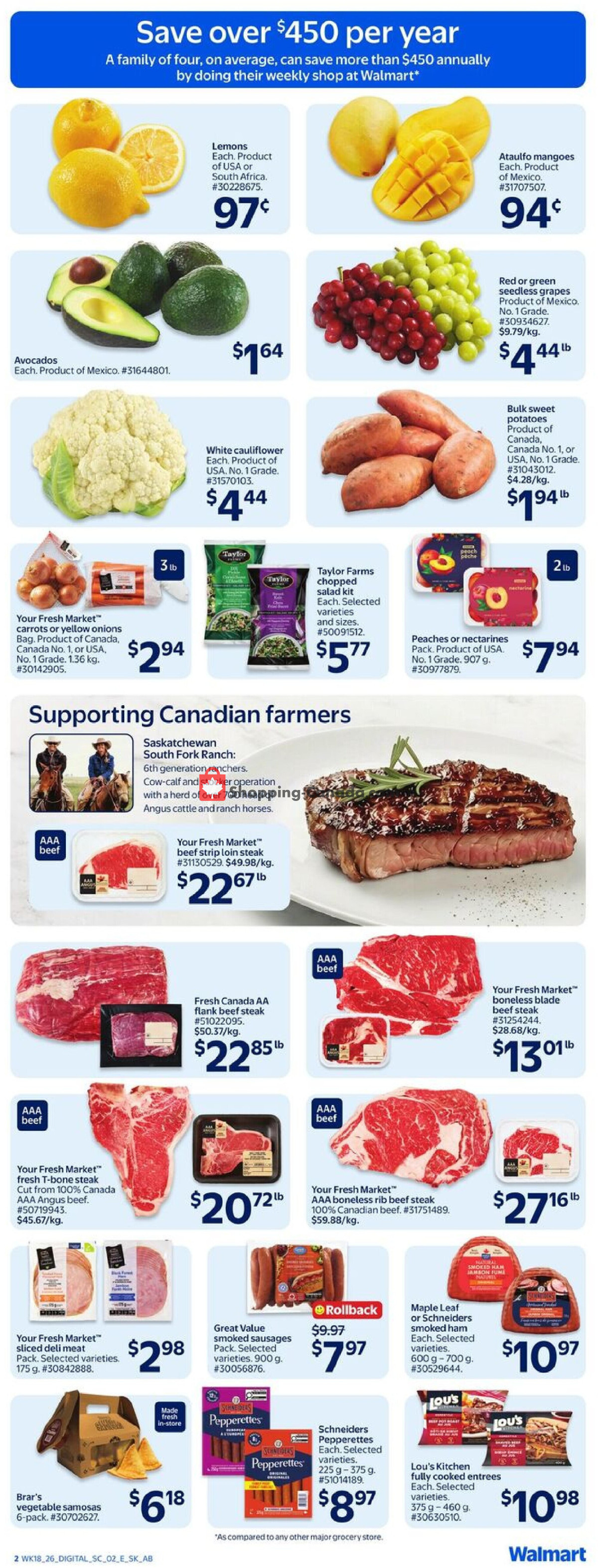 Walmart flyer from Thursday May 28, 2026 to Wednesday June 3, 2026 - page 3