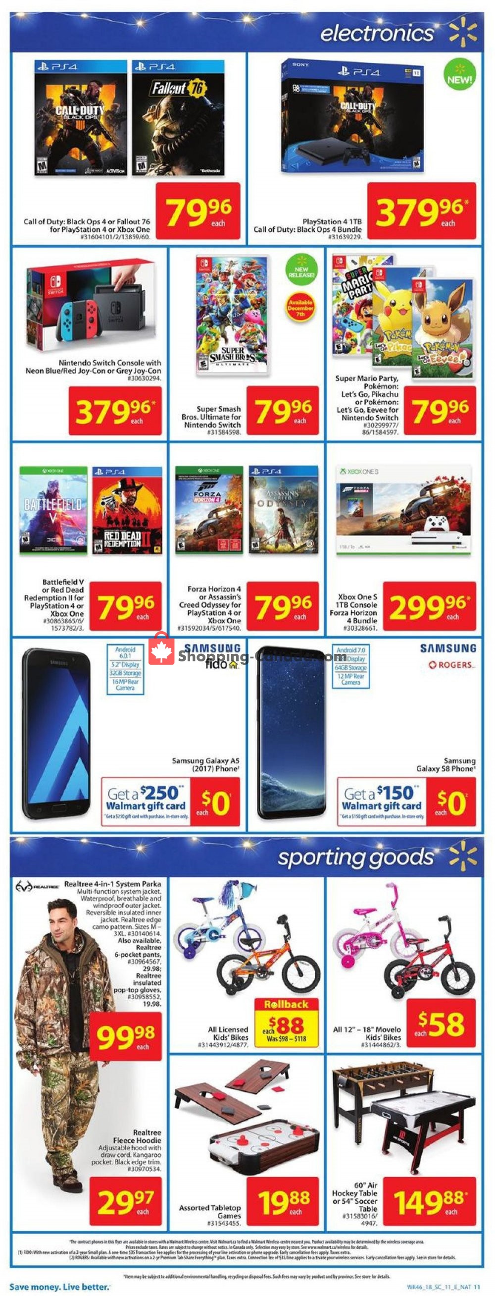 Walmart flyer from Thursday December 6, 2018 to Wednesday December 12, 2018 - page 11