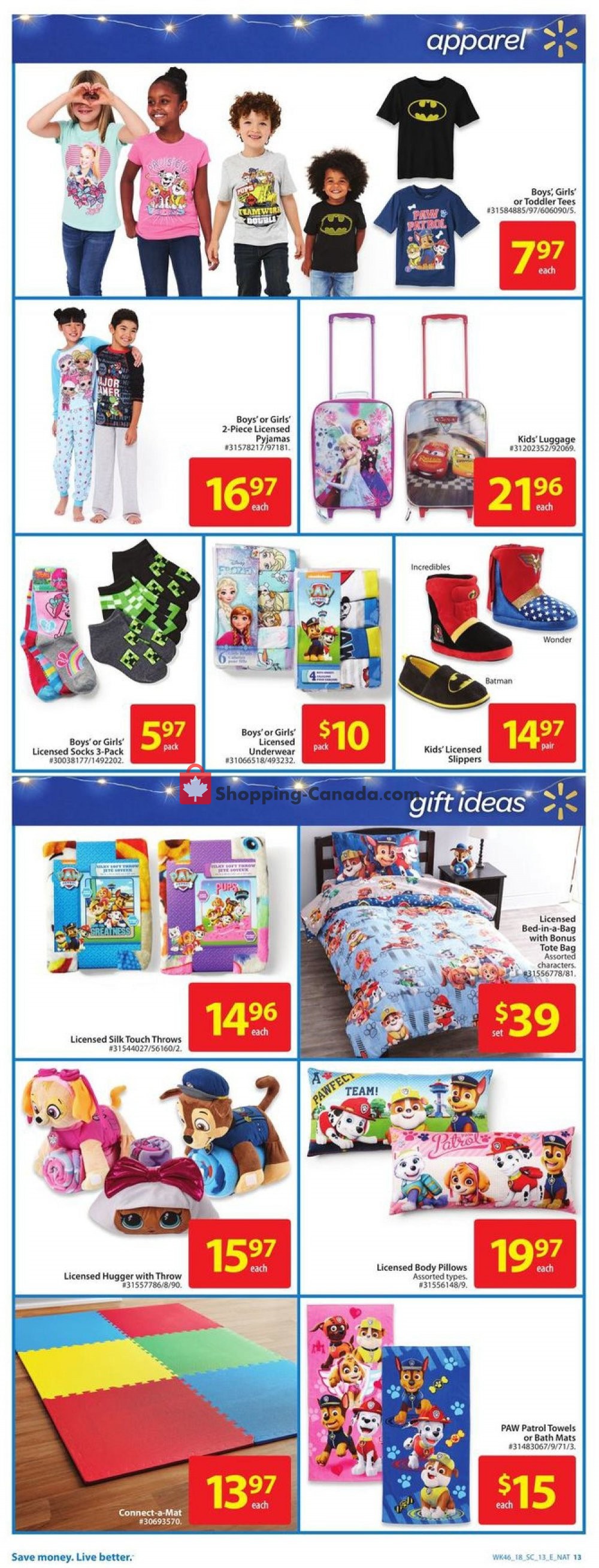 Walmart flyer from Thursday December 6, 2018 to Wednesday December 12, 2018 - page 13