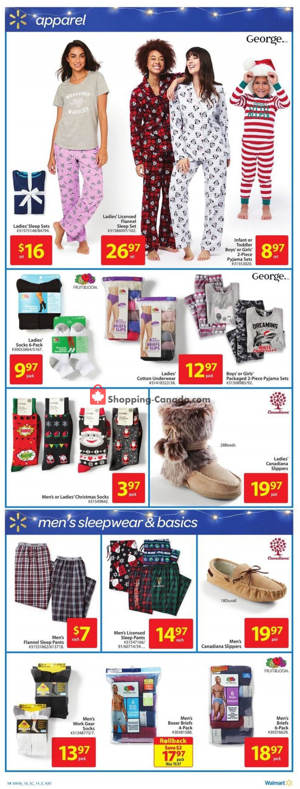 Walmart flyer from Thursday December 6, 2018 to Wednesday December 12, 2018 - page 14