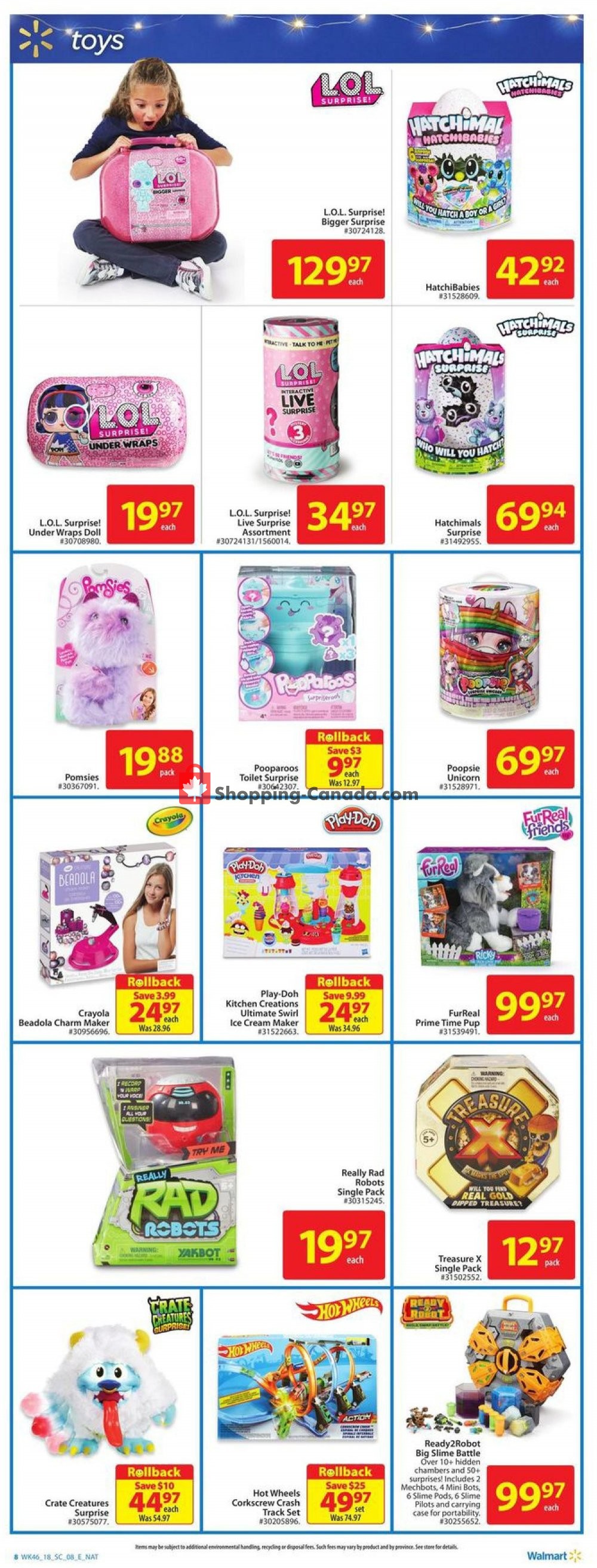 Walmart flyer from Thursday December 6, 2018 to Wednesday December 12, 2018 - page 8