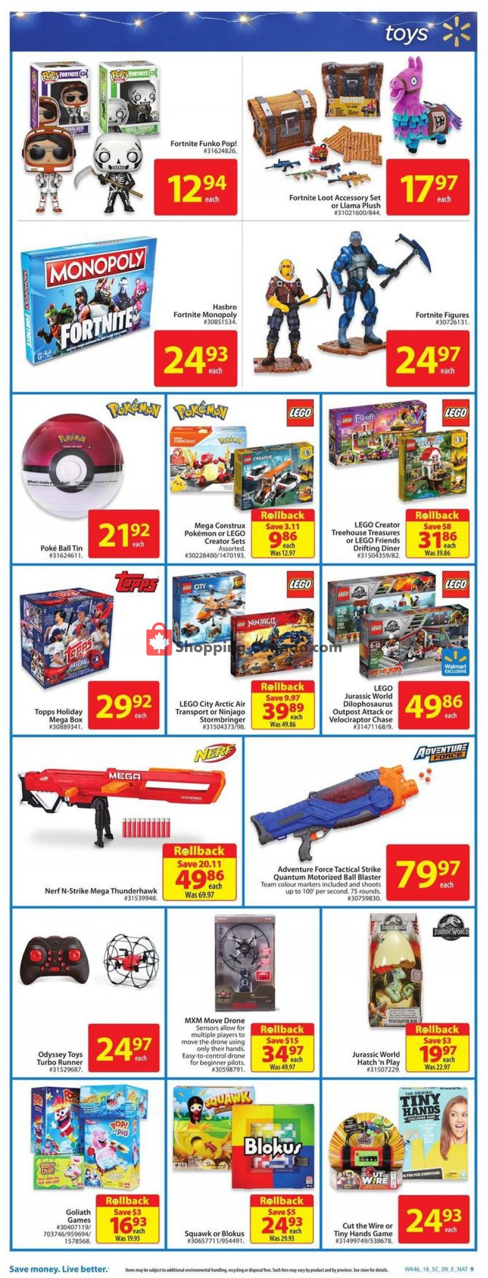 Walmart flyer from Thursday December 6, 2018 to Wednesday December 12, 2018 - page 9