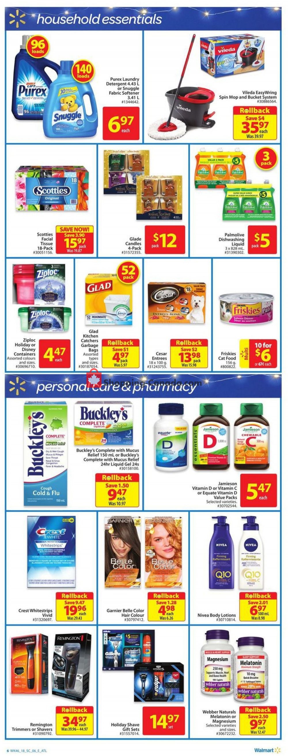 Walmart flyer from Thursday December 6, 2018 to Wednesday December 12, 2018 - page 6