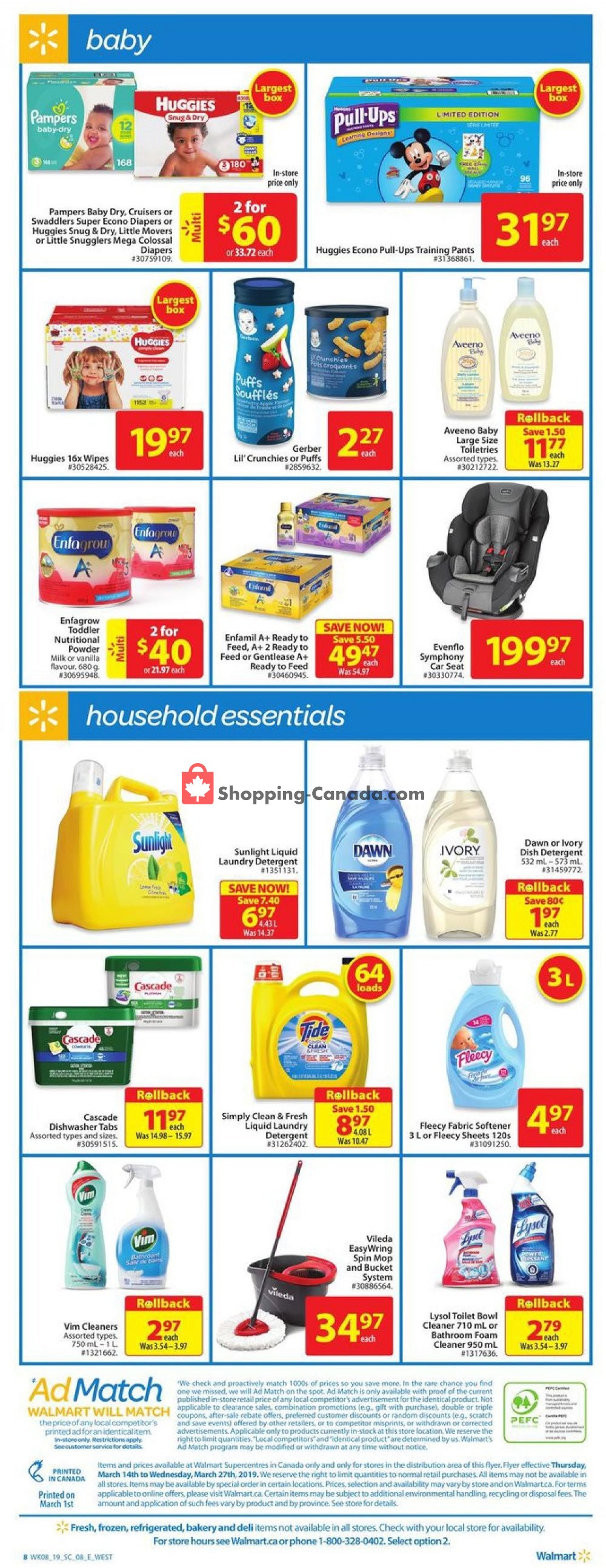 Walmart flyer from Thursday March 14, 2019 to Wednesday March 27, 2019 - page 13