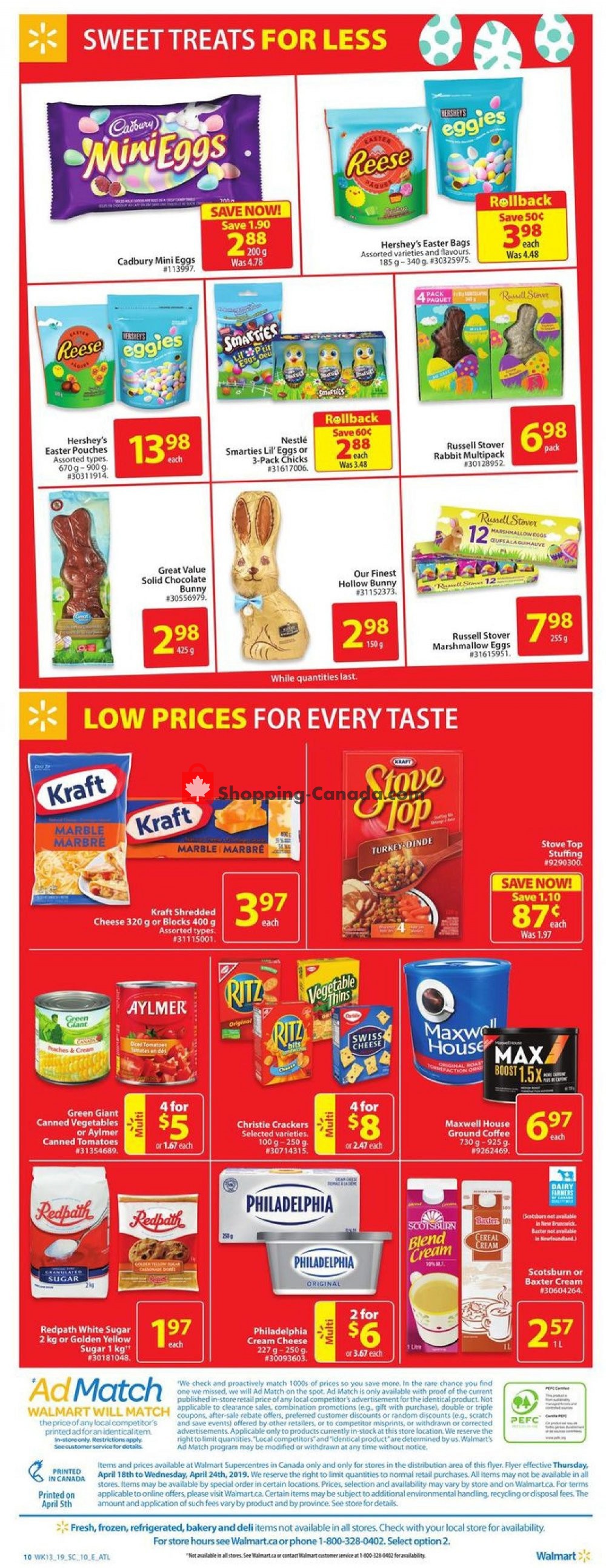 Walmart flyer from Thursday April 18, 2019 to Wednesday April 24, 2019 - page 16