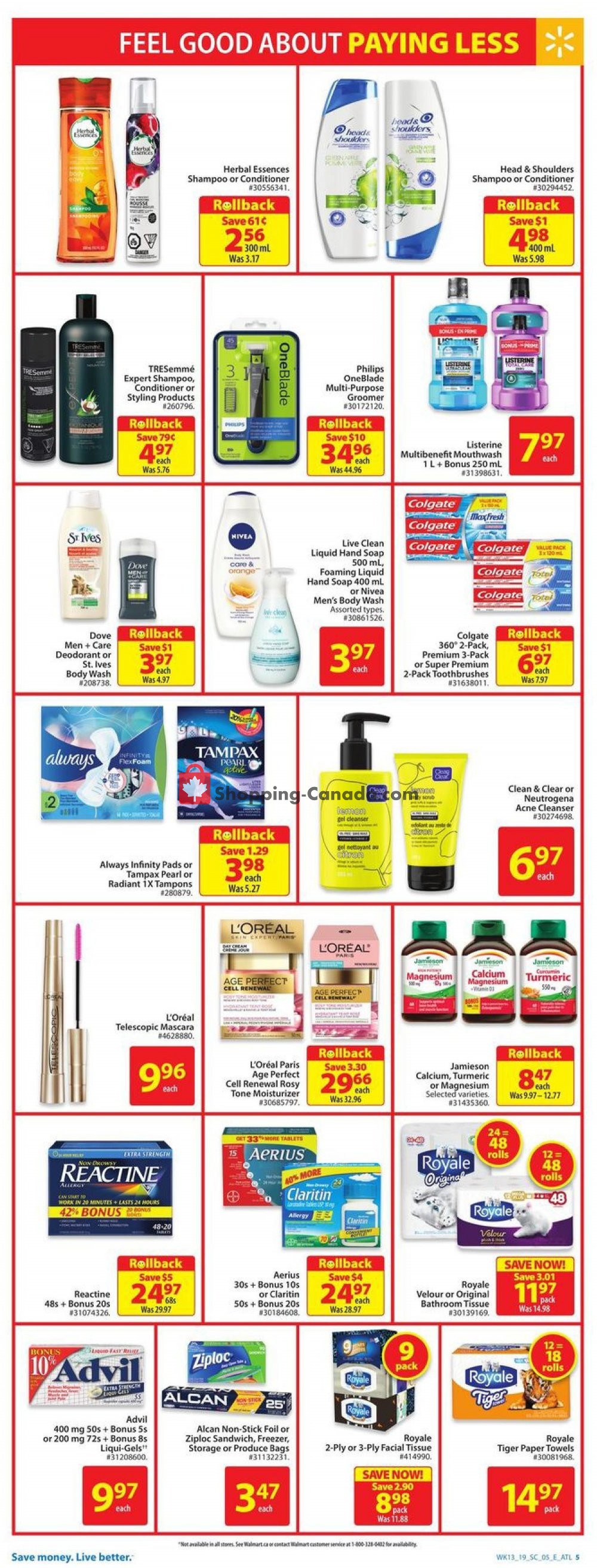 Walmart flyer from Thursday April 18, 2019 to Wednesday April 24, 2019 - page 8