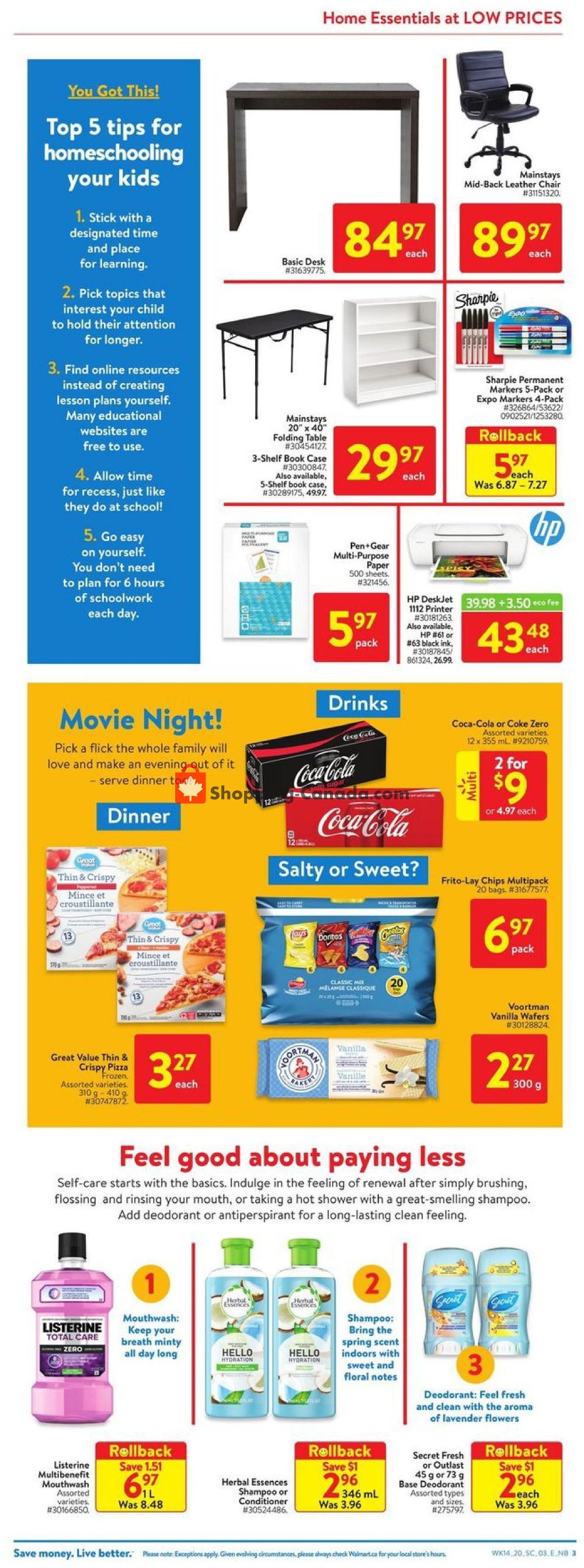 Walmart flyer from Thursday April 30, 2020 to Wednesday May 6, 2020 - page 3