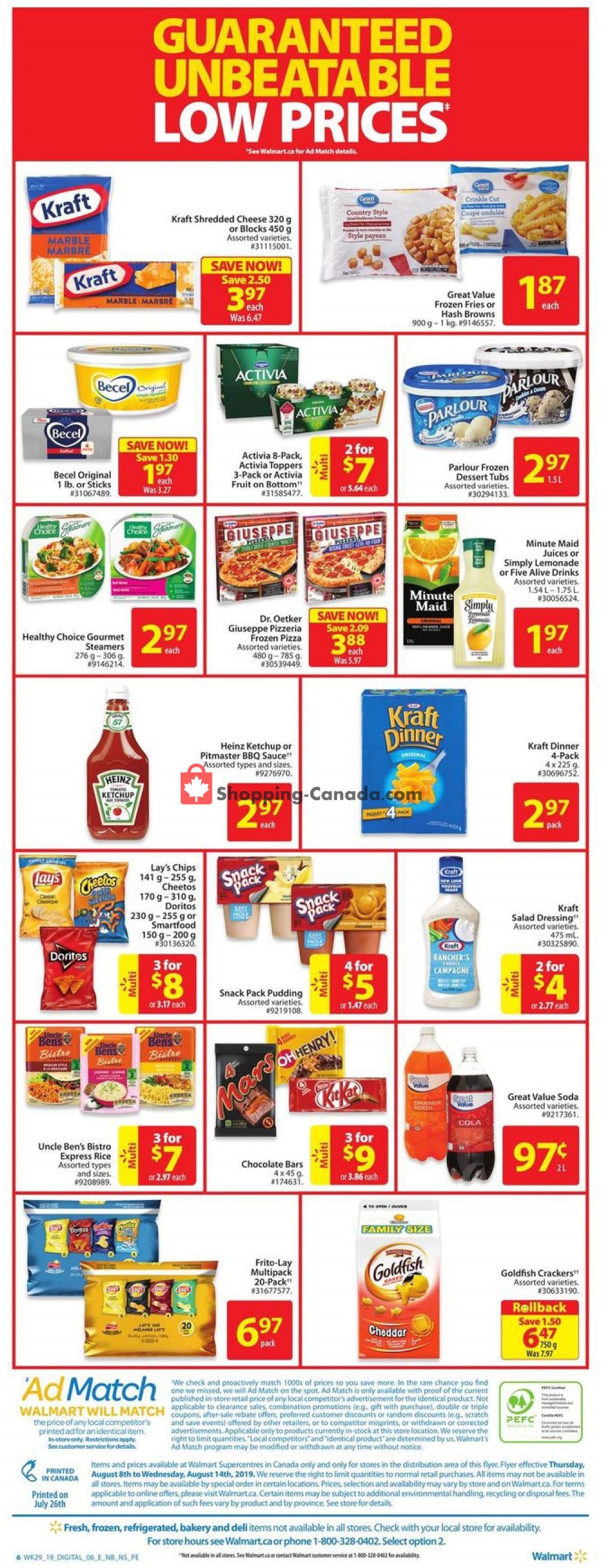 Walmart flyer from Thursday August 8, 2019 to Wednesday August 14, 2019 - page 3