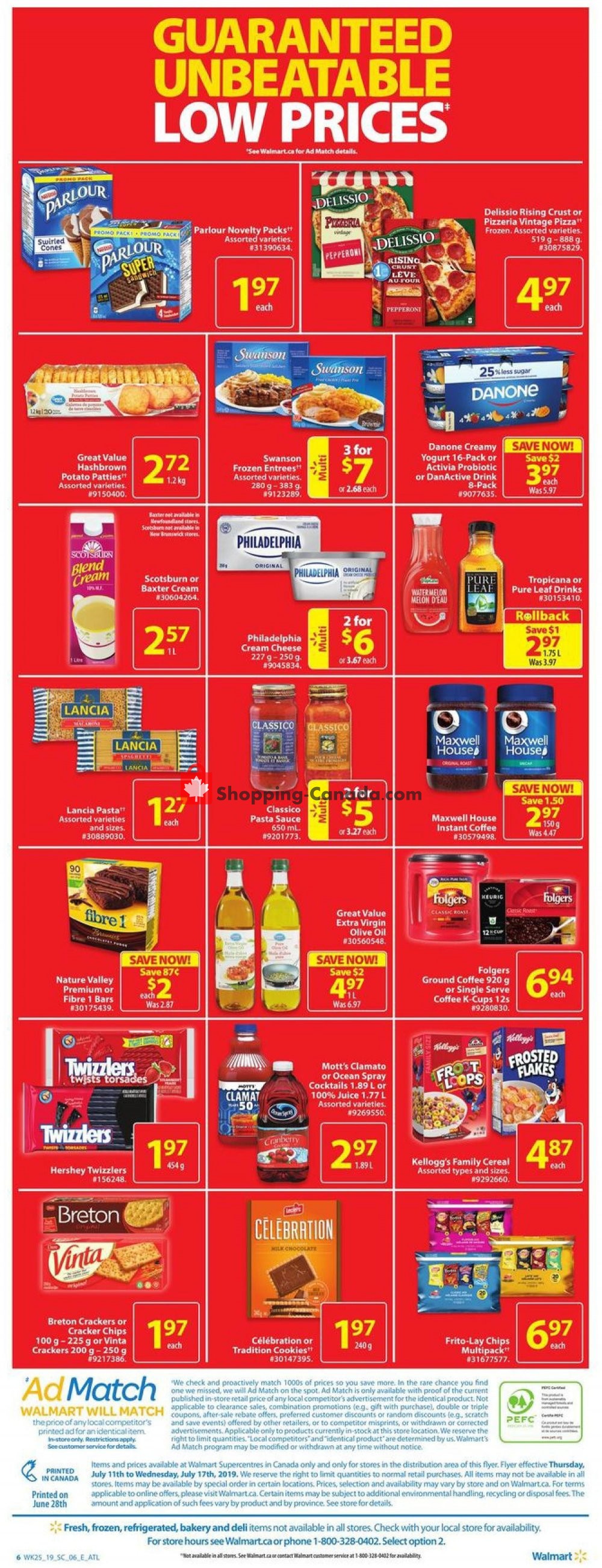 Walmart flyer from Thursday July 11, 2019 to Wednesday July 17, 2019 - page 6