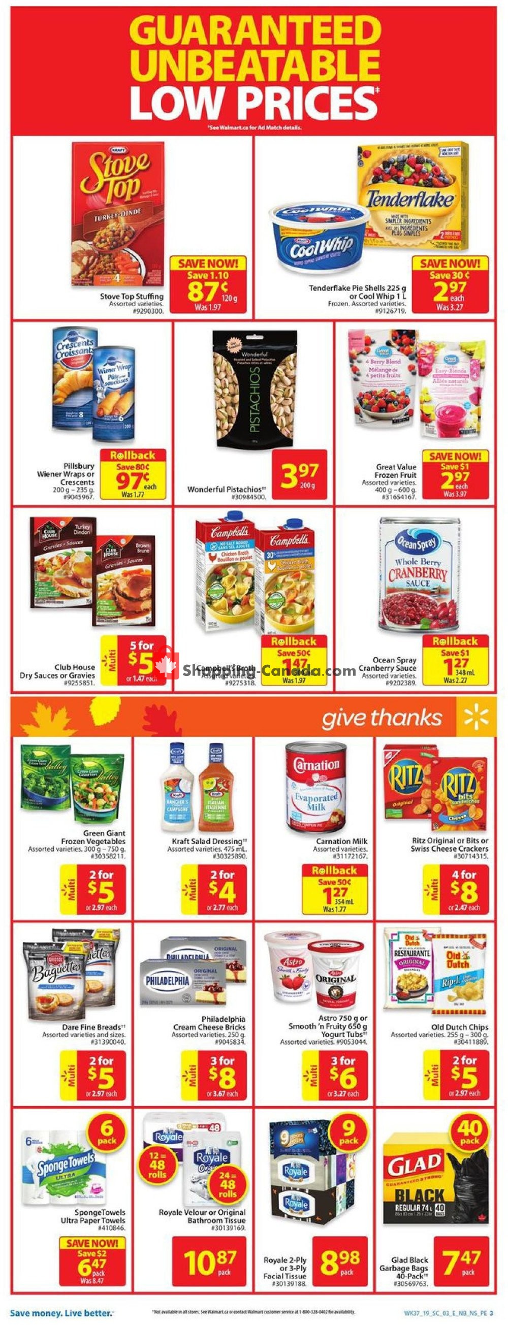 Walmart flyer from Thursday October 3, 2019 to Wednesday October 9, 2019 - page 3