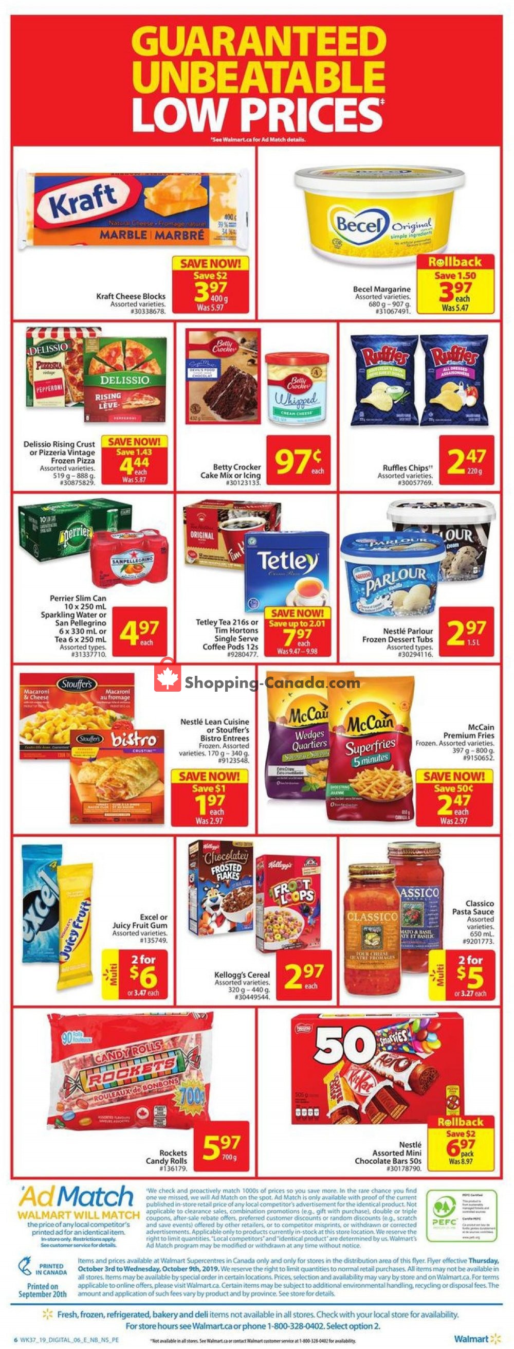Walmart flyer from Thursday October 3, 2019 to Wednesday October 9, 2019 - page 4
