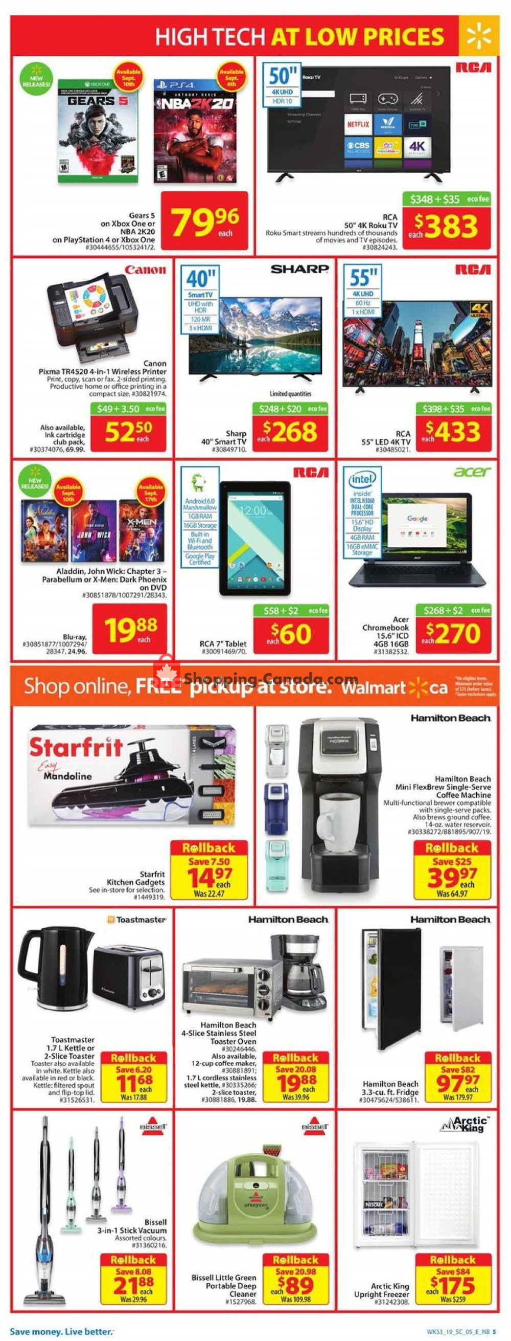 Walmart flyer from Thursday September 5, 2019 to Wednesday September 11, 2019 - page 12