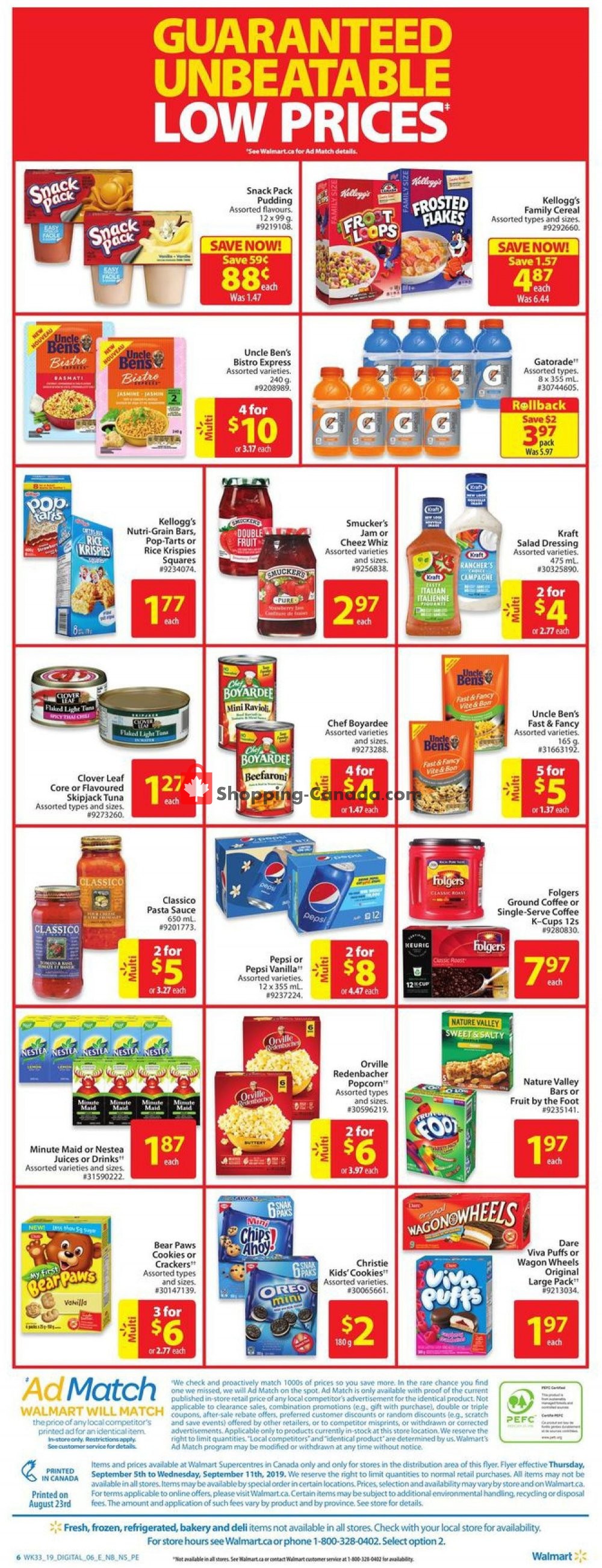 Walmart flyer from Thursday September 5, 2019 to Wednesday September 11, 2019 - page 2
