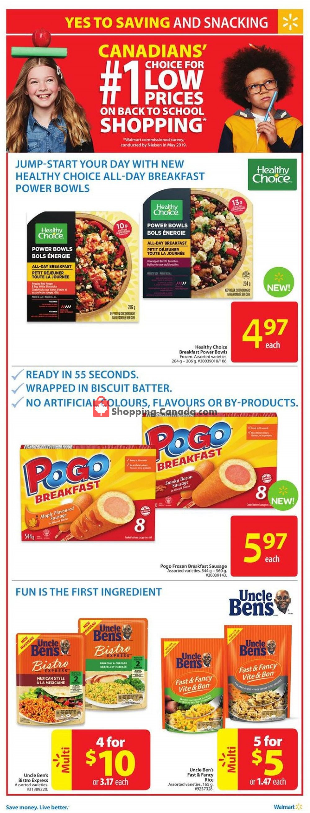Walmart flyer from Thursday August 22, 2019 to Wednesday August 28, 2019 - page 10
