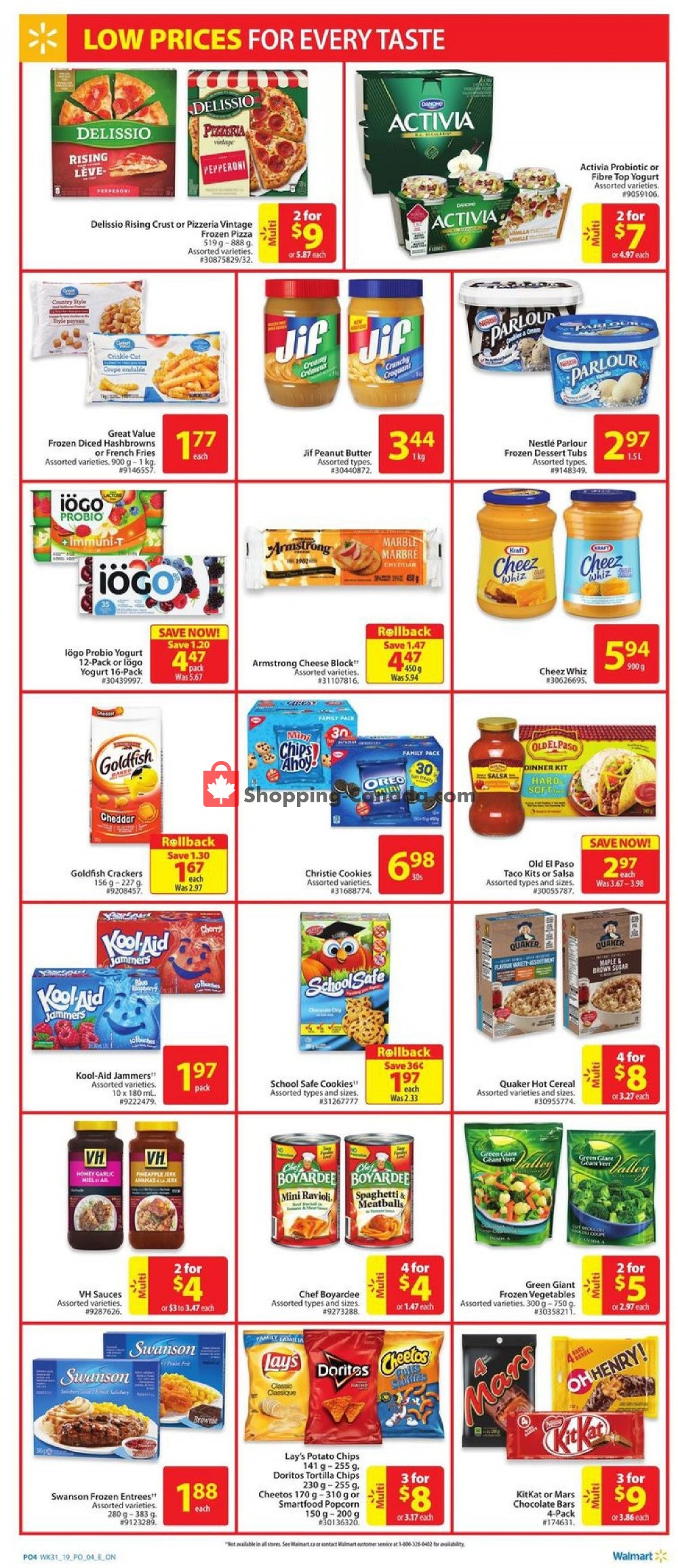Walmart flyer from Thursday August 22, 2019 to Wednesday August 28, 2019 - page 4