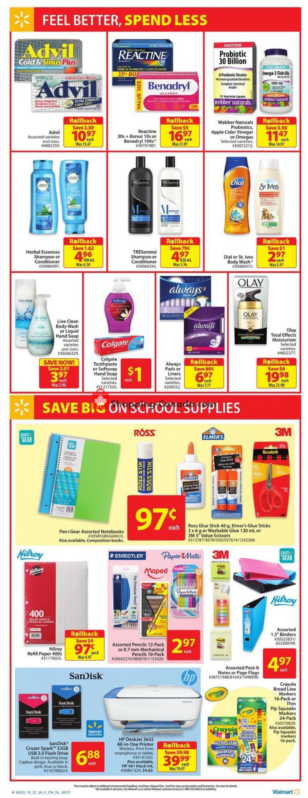 Walmart flyer from Thursday August 8, 2019 to Wednesday August 14, 2019 - page 6