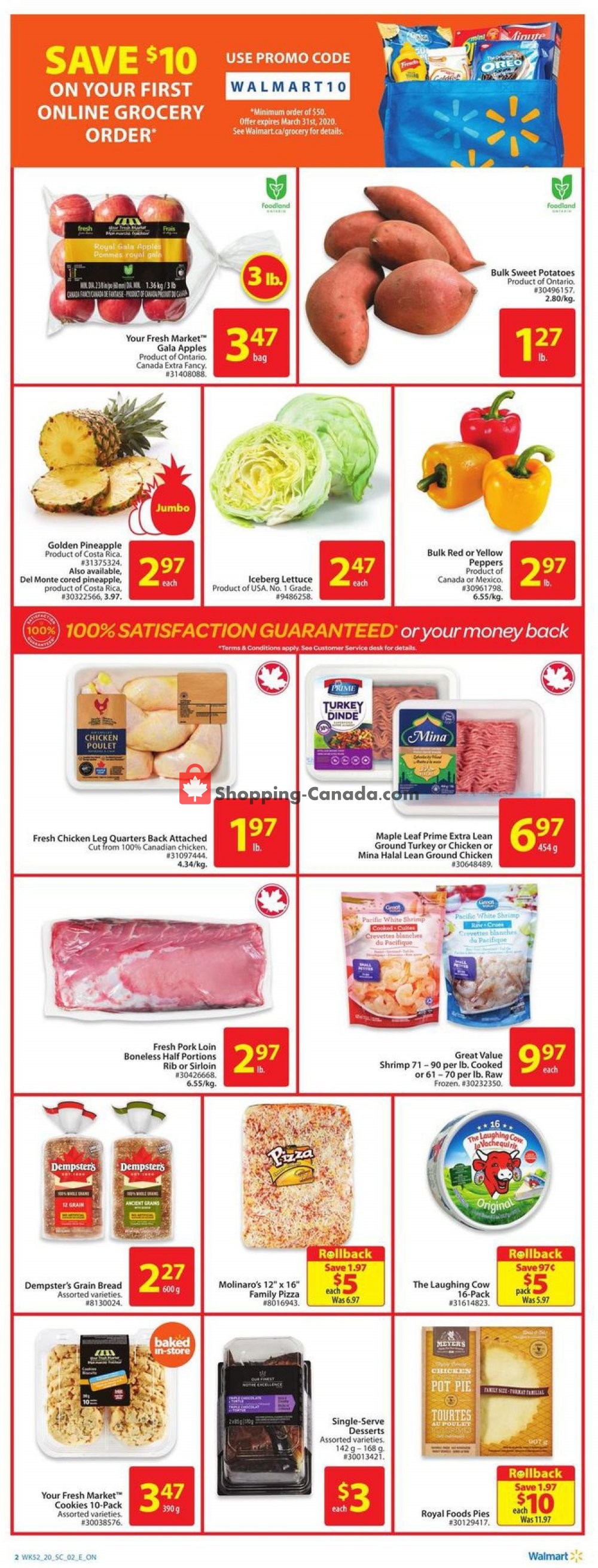 Walmart flyer from Thursday January 16, 2020 to Wednesday January 22, 2020 - page 2