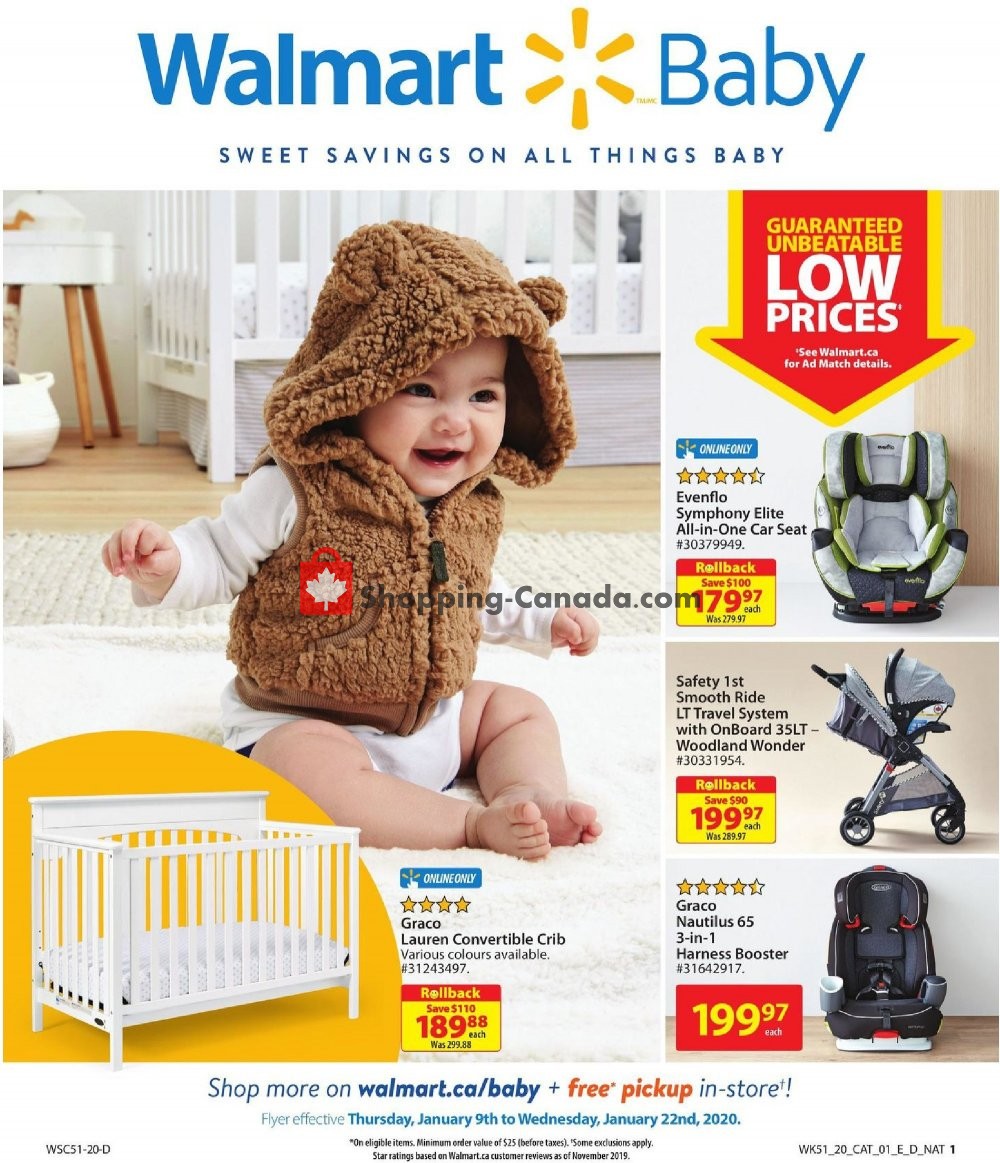 Walmart flyer from Thursday January 9, 2020 to Wednesday January 22, 2020 - page 1