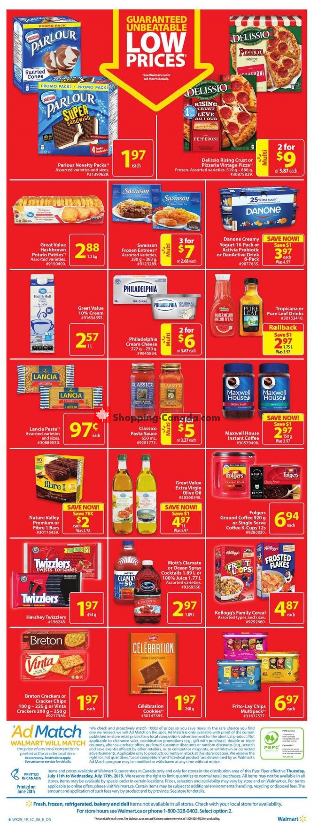 Walmart flyer from Thursday July 11, 2019 to Wednesday July 17, 2019 - page 6
