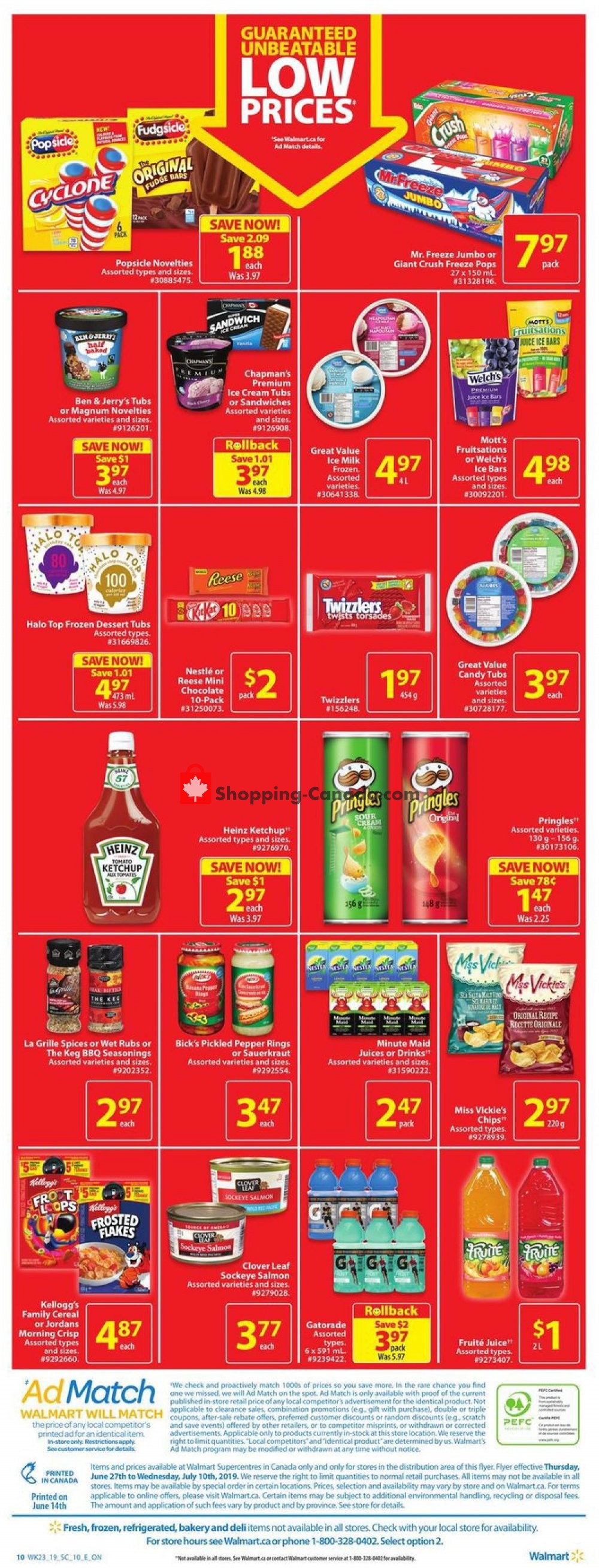 Walmart flyer from Thursday June 27, 2019 to Wednesday July 3, 2019 - page 18