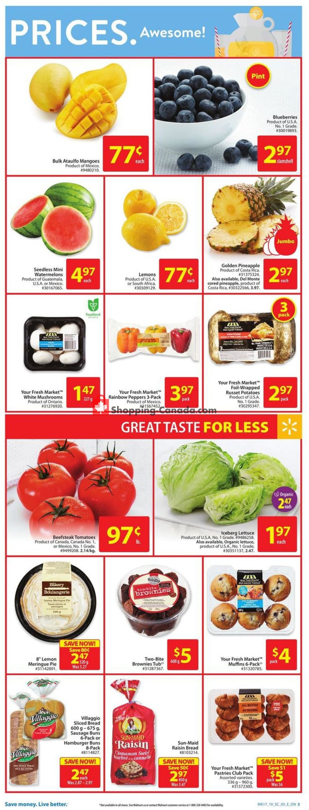 Walmart flyer from Thursday May 16, 2019 to Wednesday May 22, 2019 - page 3