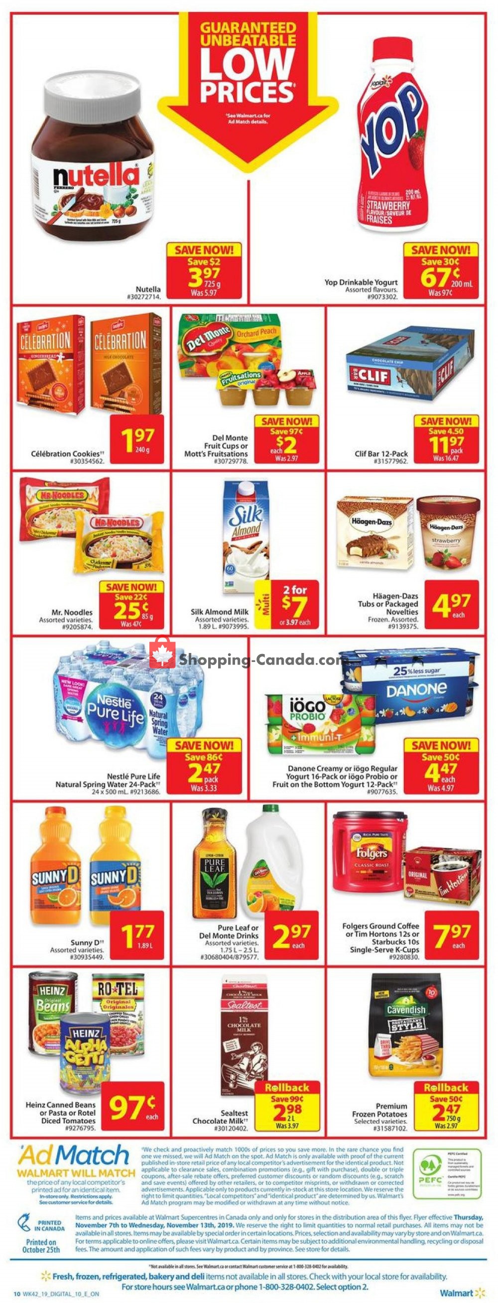Walmart flyer from Thursday November 7, 2019 to Wednesday November 13, 2019 - page 4