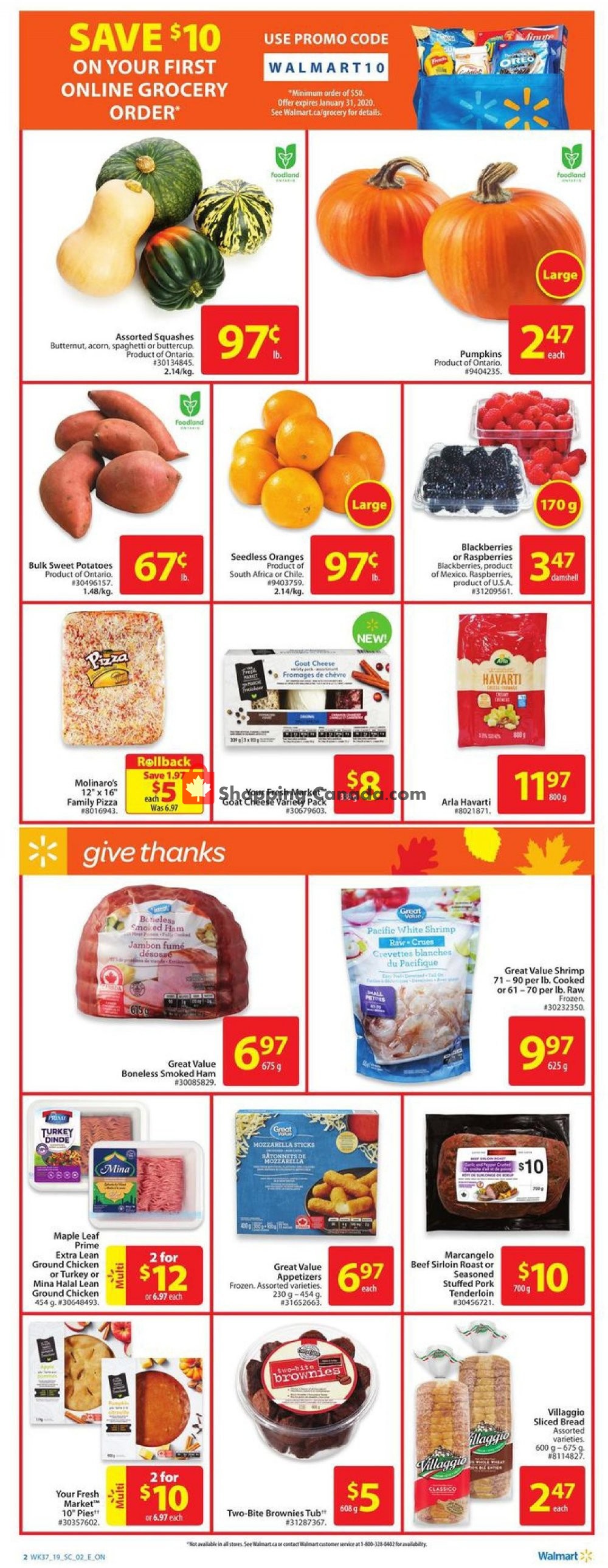 Walmart flyer from Thursday October 3, 2019 to Wednesday October 9, 2019 - page 2