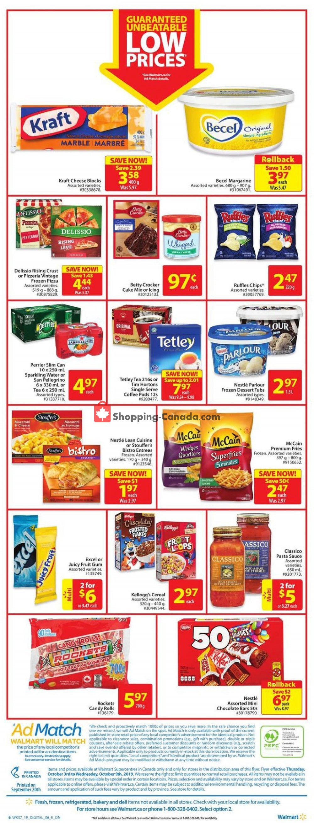 Walmart flyer from Thursday October 3, 2019 to Wednesday October 9, 2019 - page 4