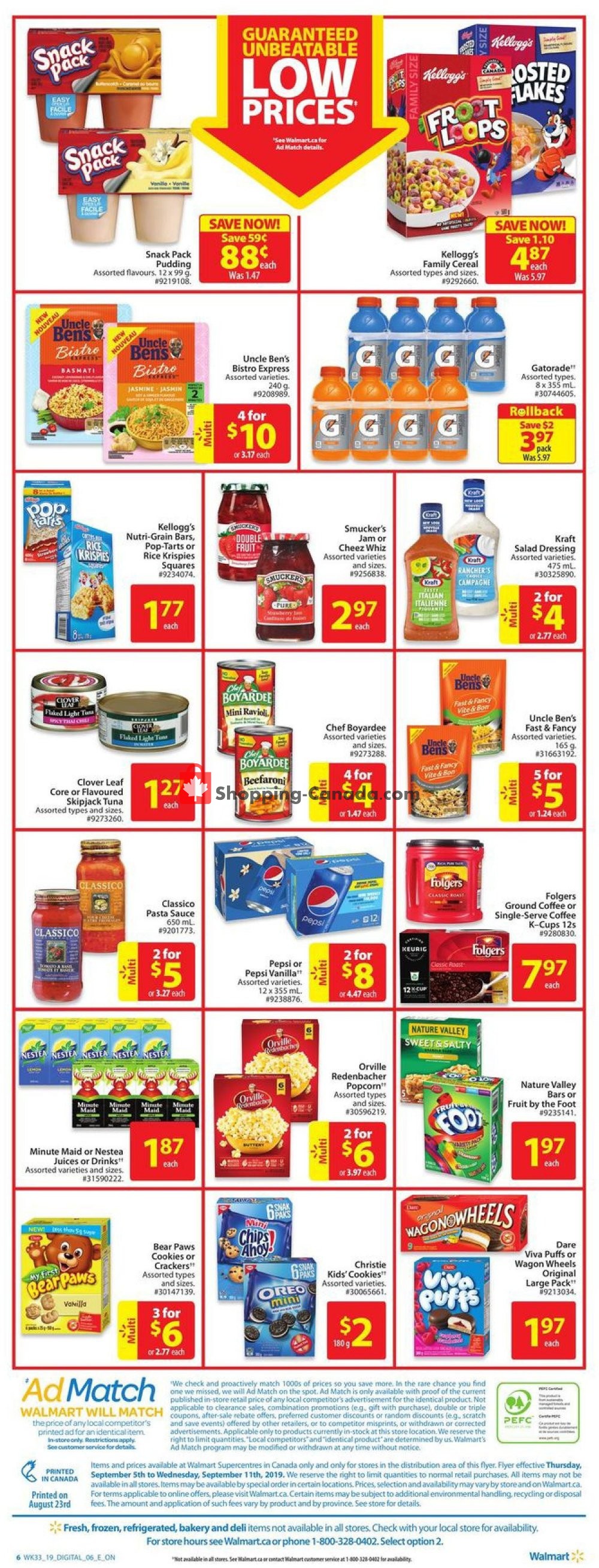 Walmart flyer from Thursday September 5, 2019 to Wednesday September 11, 2019 - page 2