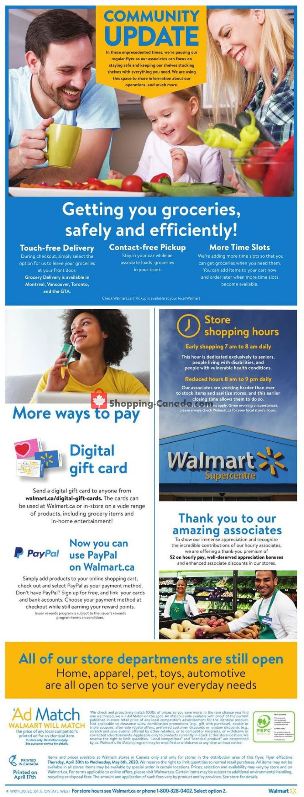 Walmart flyer from Thursday April 30, 2020 to Wednesday May 6, 2020 - page 4