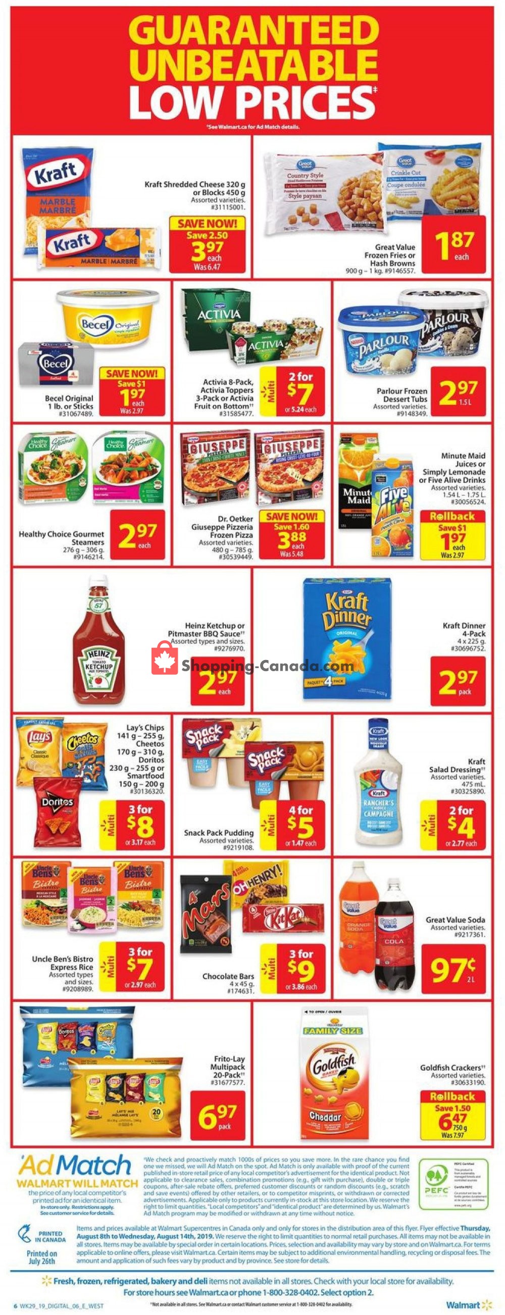 Walmart flyer from Thursday August 8, 2019 to Wednesday August 14, 2019 - page 3