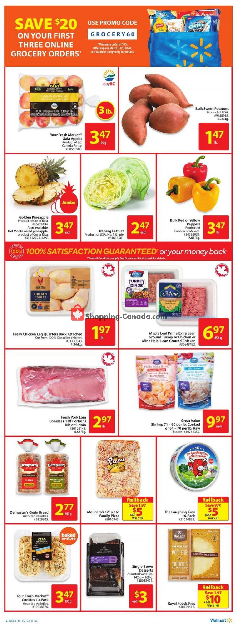 Walmart flyer from Thursday January 16, 2020 to Wednesday January 22, 2020 - page 2