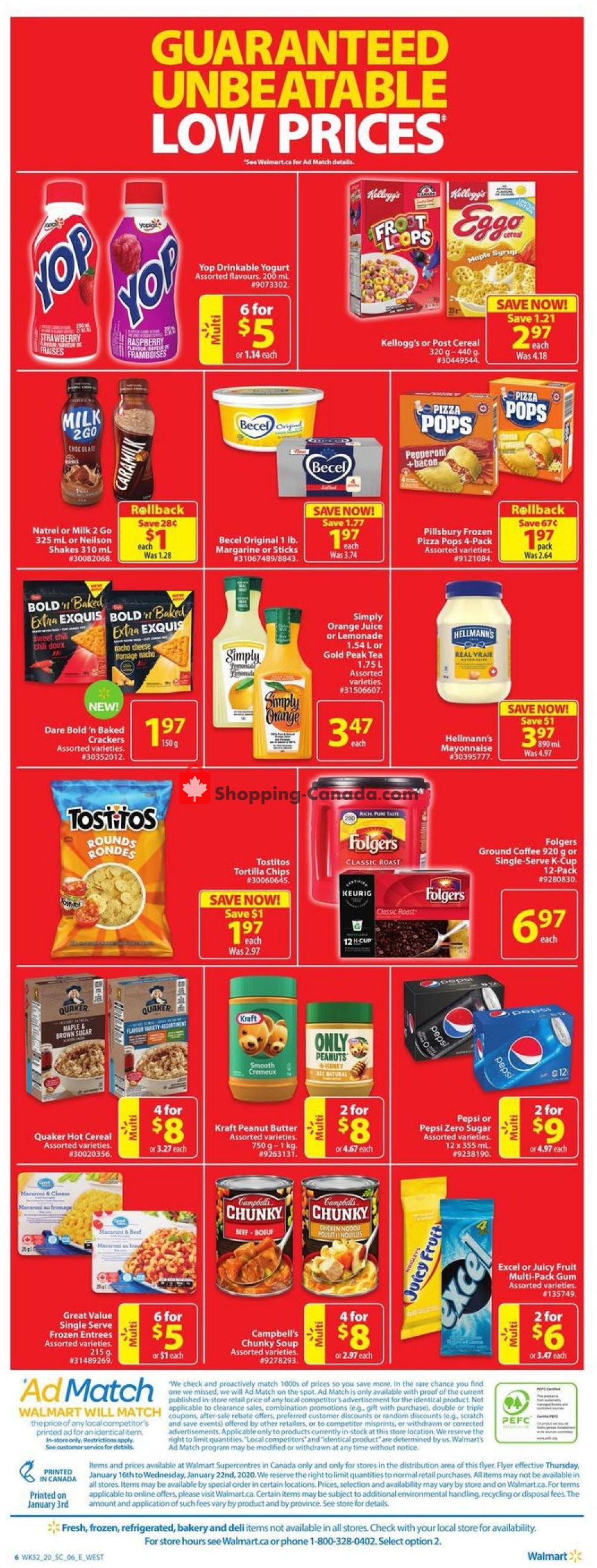 Walmart flyer from Thursday January 16, 2020 to Wednesday January 22, 2020 - page 3