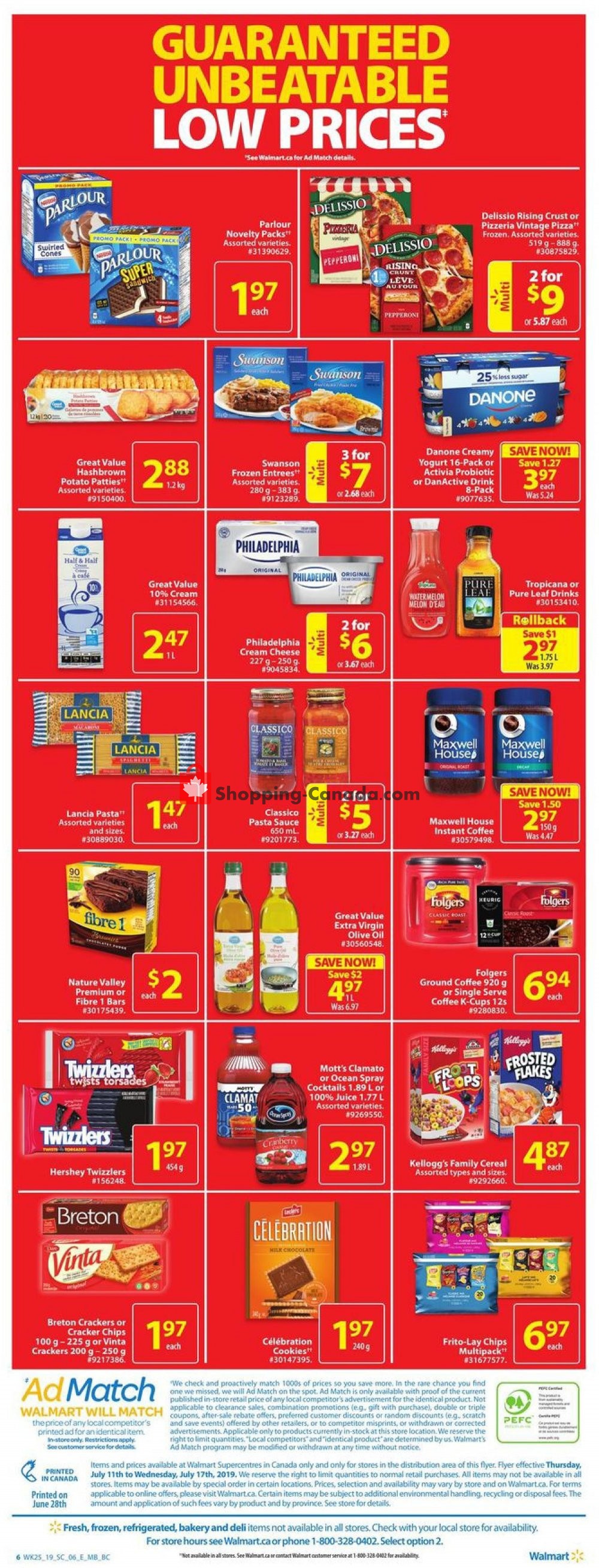 Walmart flyer from Thursday July 11, 2019 to Wednesday July 17, 2019 - page 6