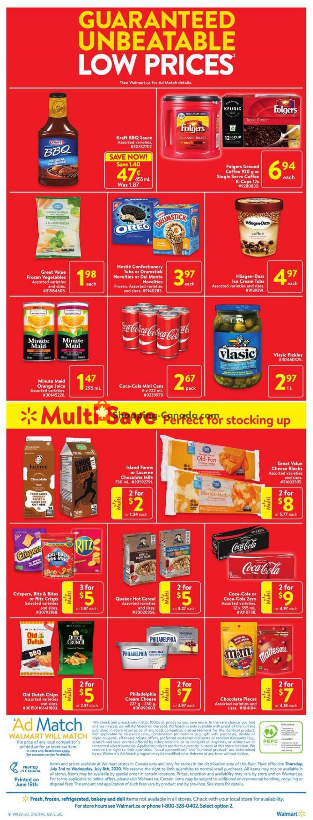 Walmart flyer from Thursday July 2, 2020 to Wednesday July 8, 2020 - page 4